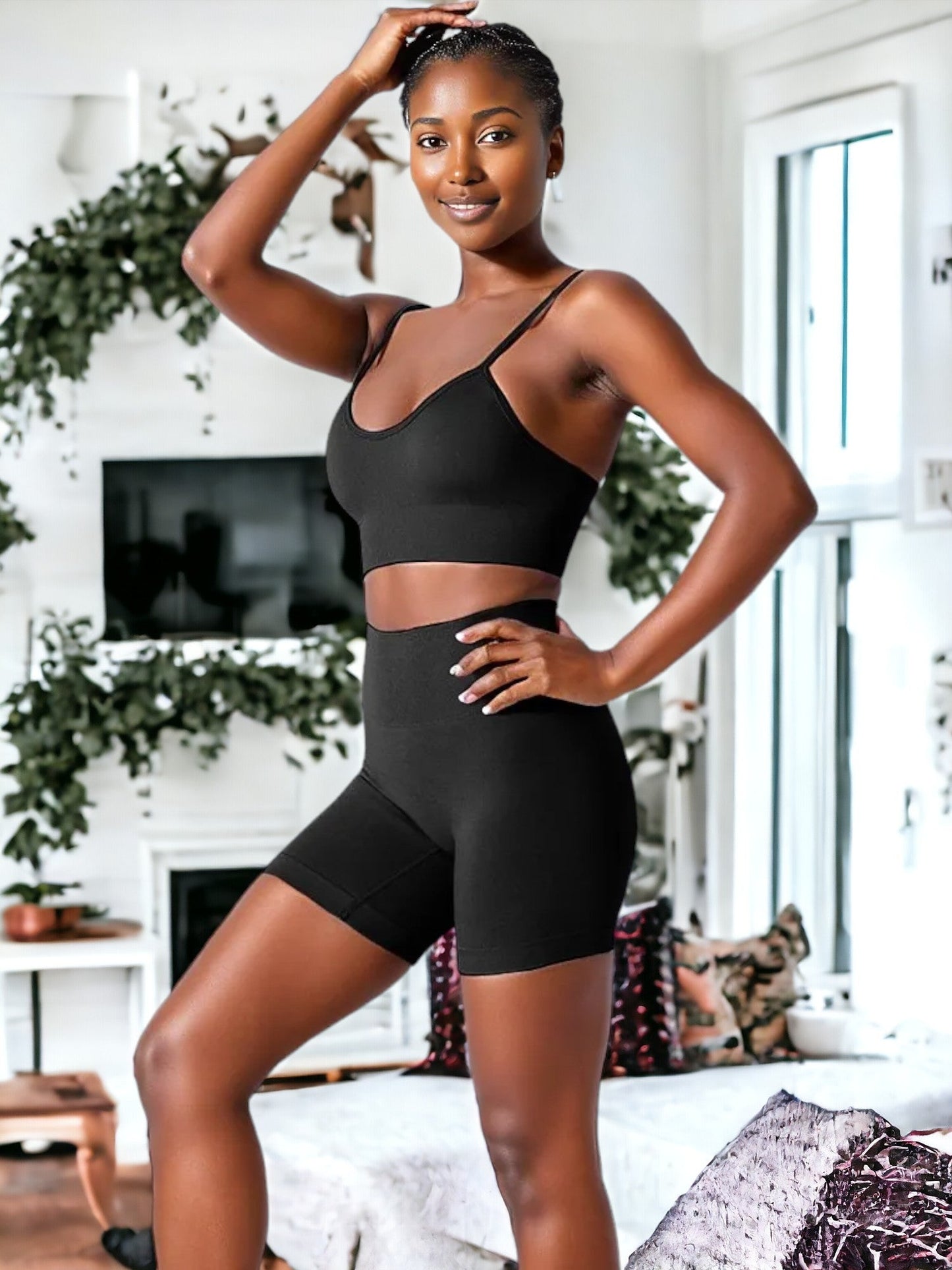 Sexy Suspender Fitness Yoga Suit