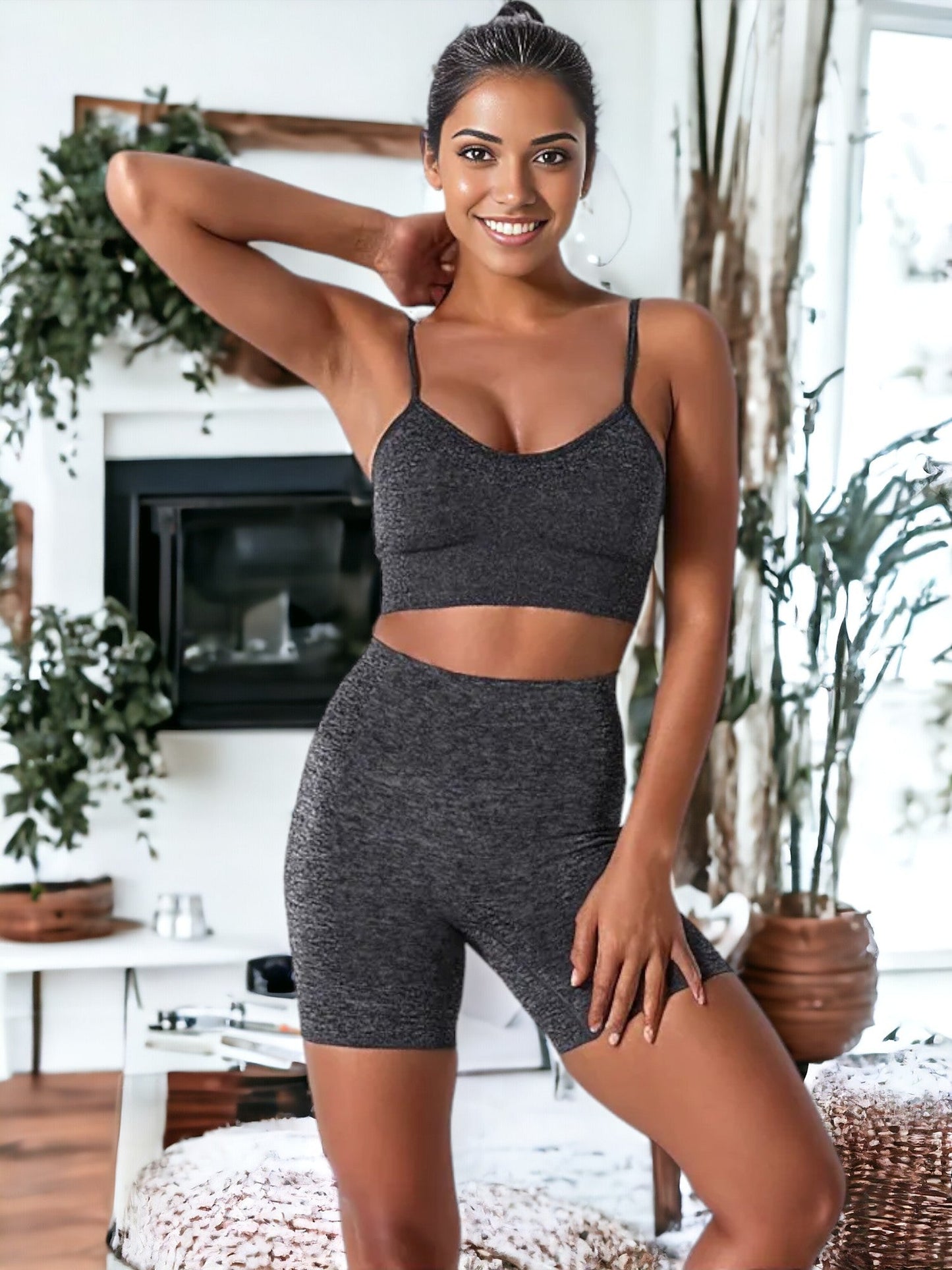 Sexy Suspender Fitness Yoga Suit