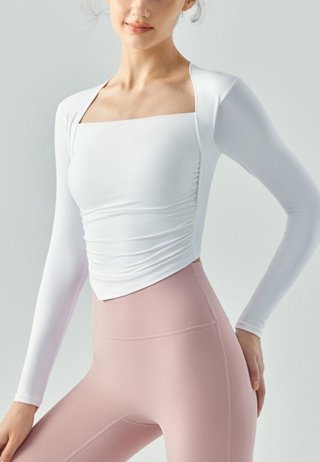 Square Neck Triangle Hem Top
