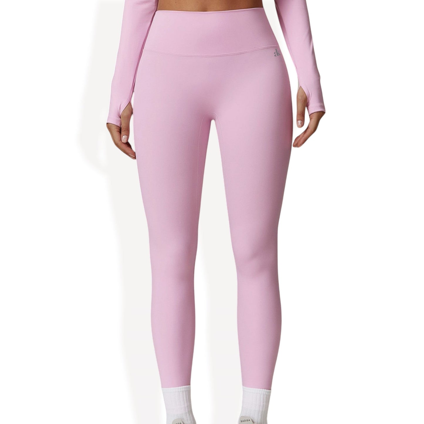 Women's High-Waisted Ribbed Fitness Leggings