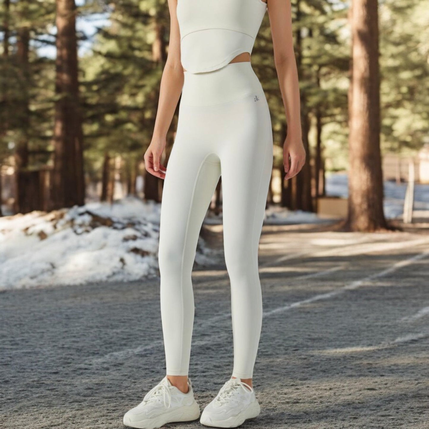 Women's High Waist Ribbed Texture Seamless Leggings