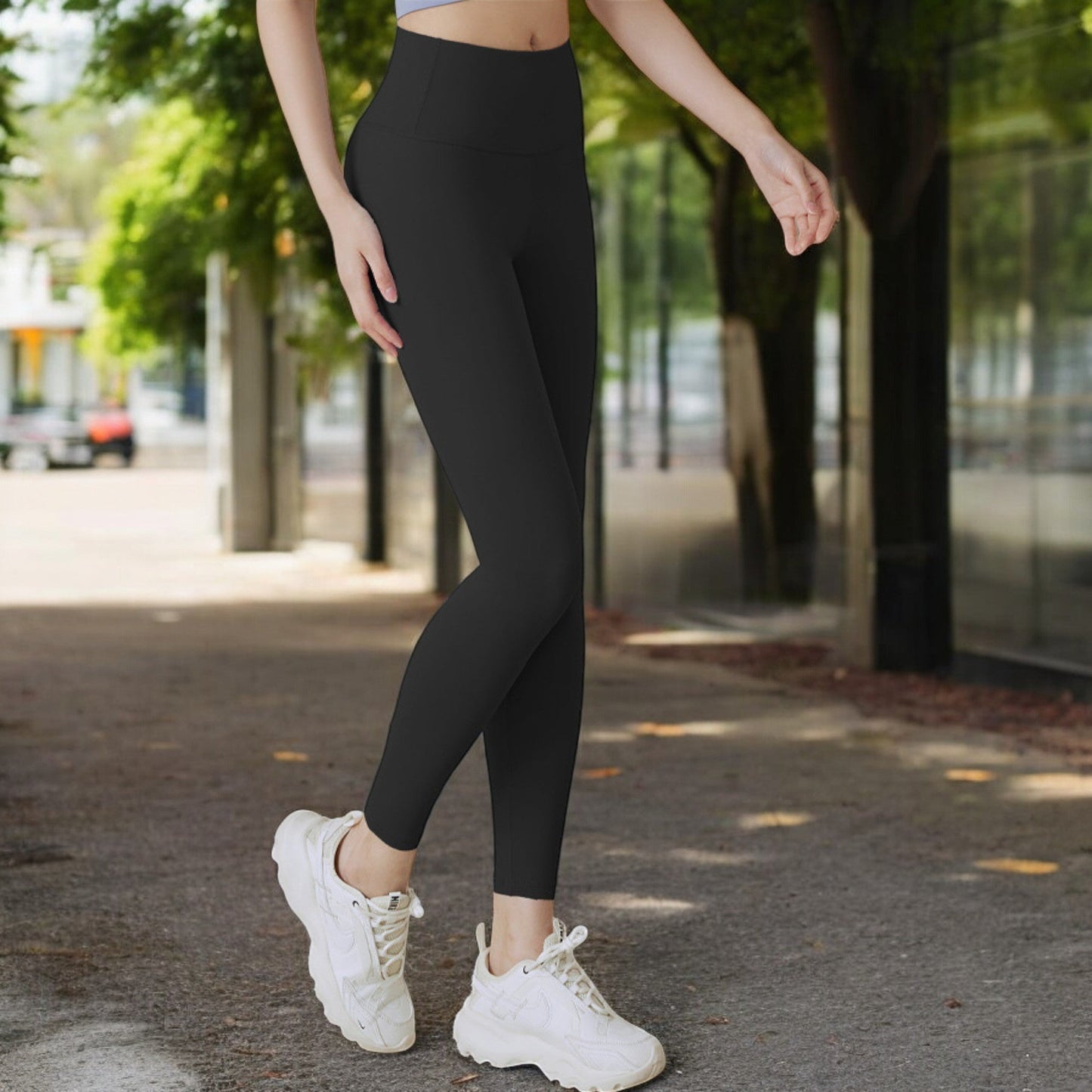 High Waist Compression Leggings with Full Coverage