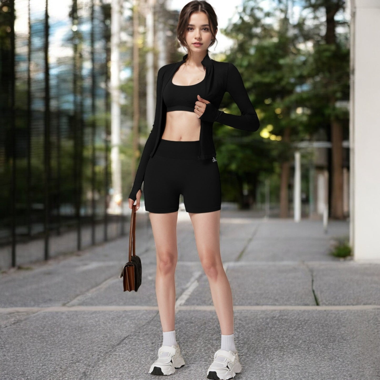 Long Sleeve Zip-Up Activewear Jacket