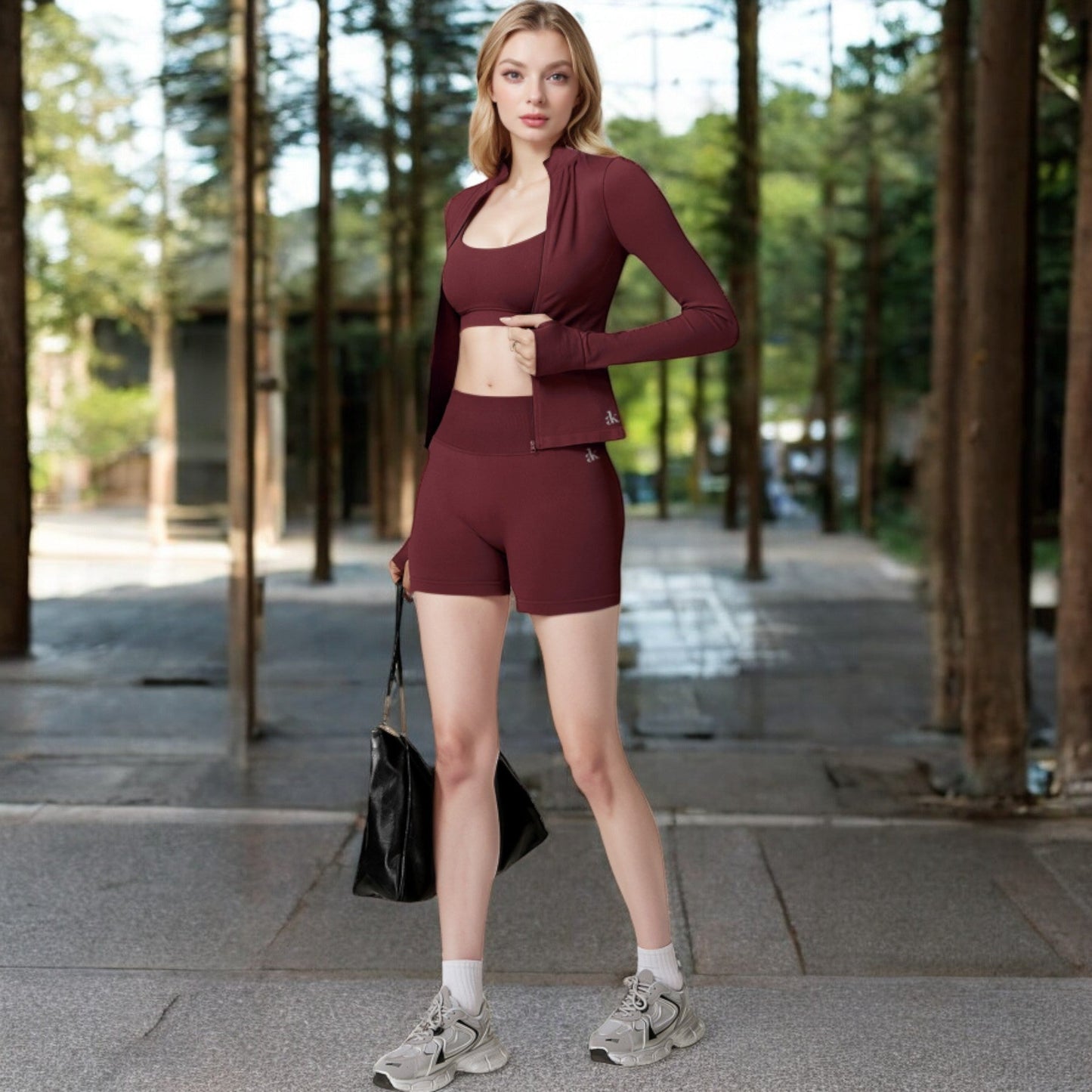 Long Sleeve Zip-Up Activewear Jacket