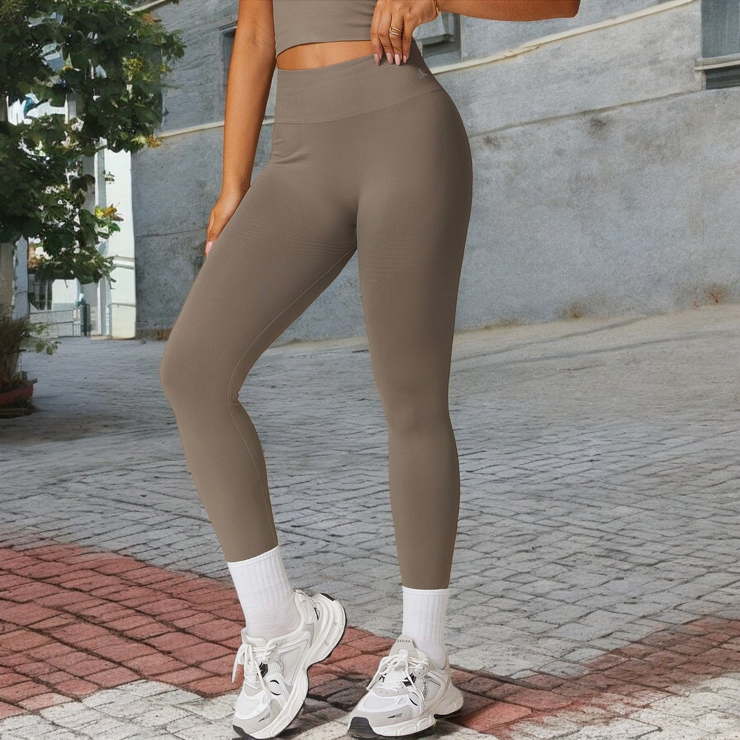 High-Waist Seamless Full-Length Leggings