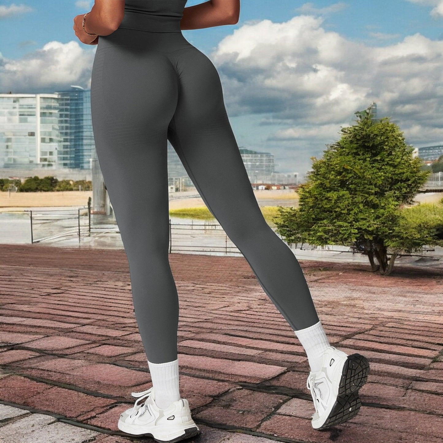 High-Waist Seamless Full-Length Leggings