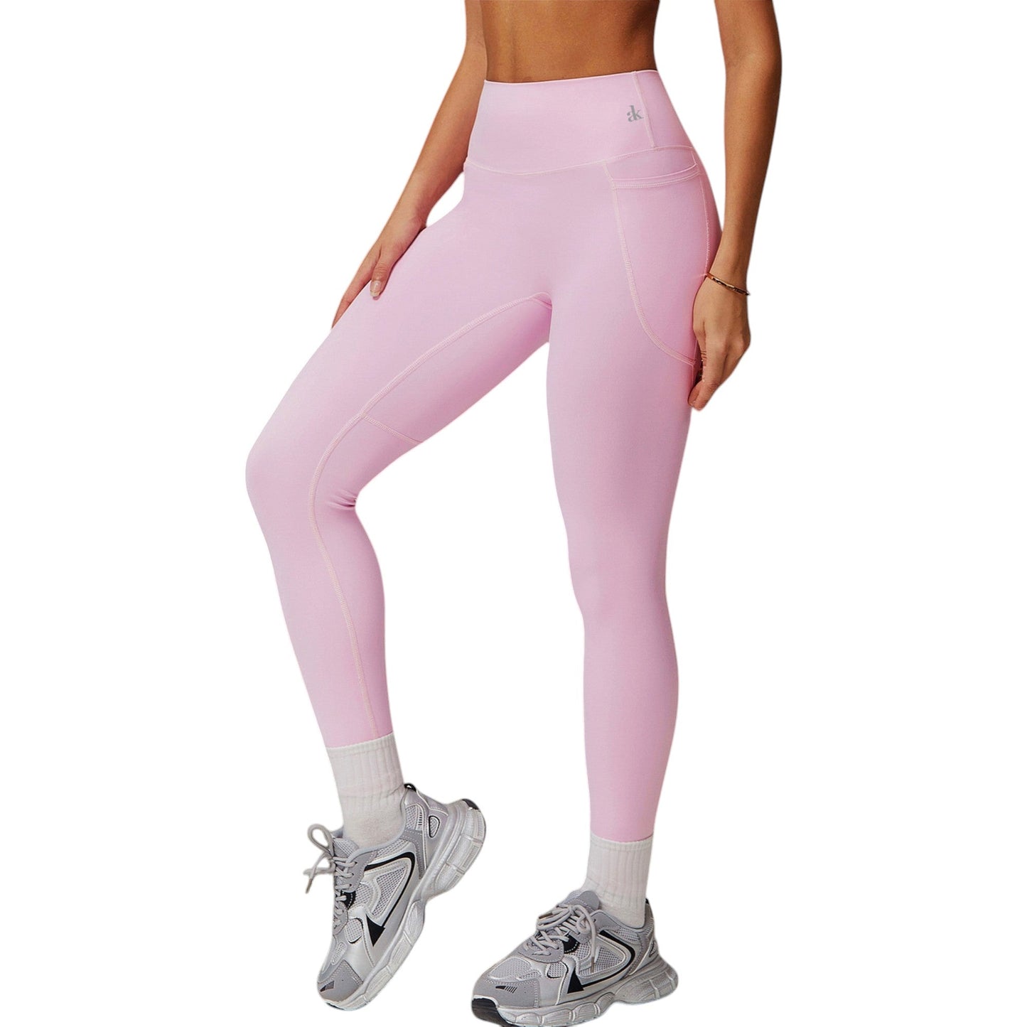 High Waist Seamless Leggings with Contoured Panels for Comfortable Stretch Fit