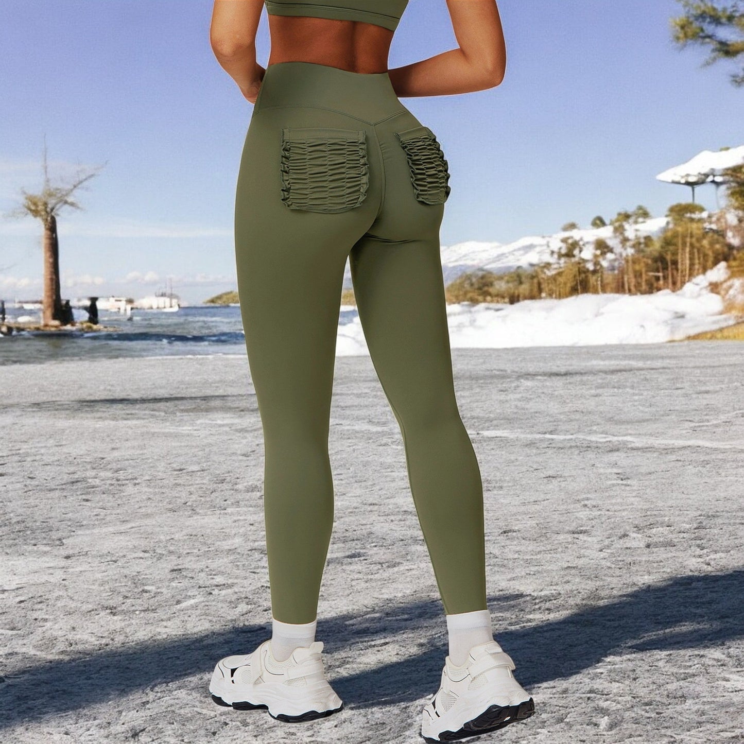High Waist Seamless Leggings with Full-Length Design