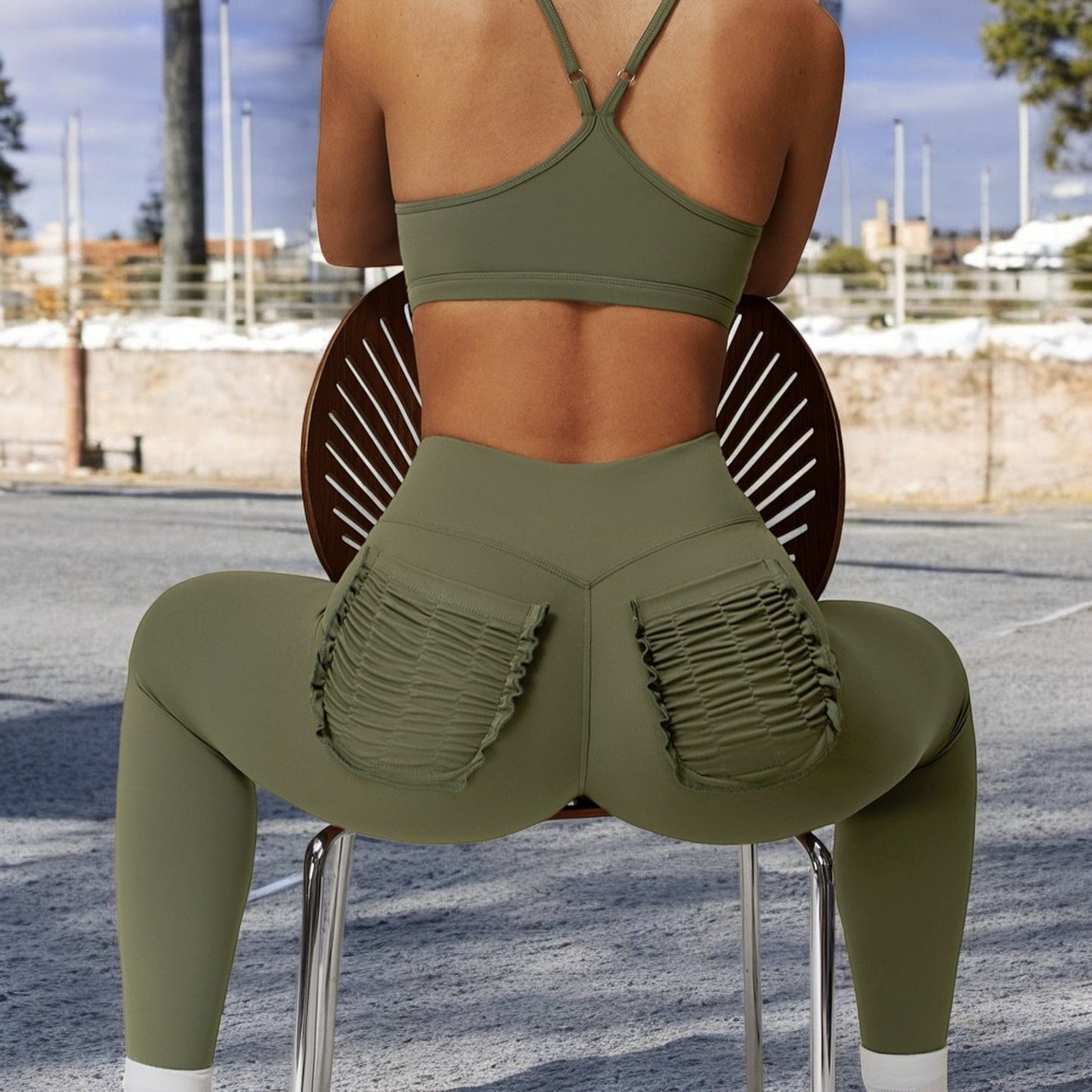 High Waist Seamless Leggings with Full-Length Design