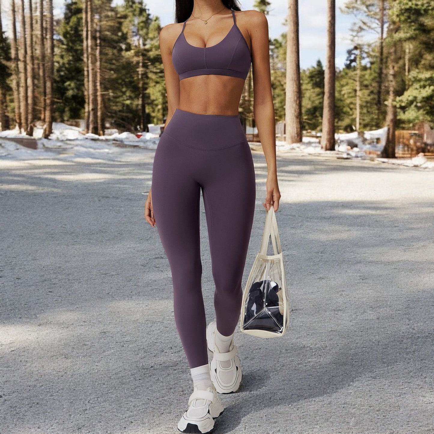 High Waist Seamless Leggings with Full-Length Design