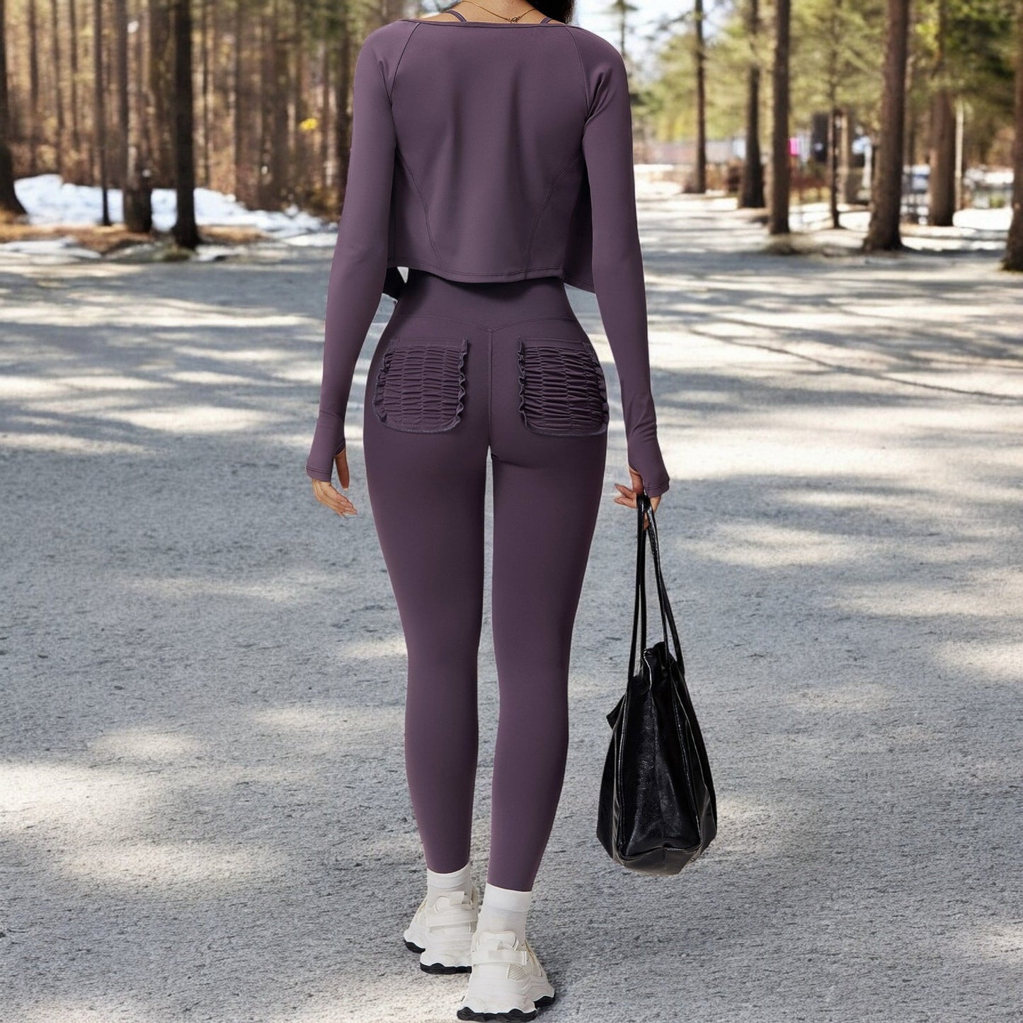 High Waist Seamless Leggings with Full-Length Design