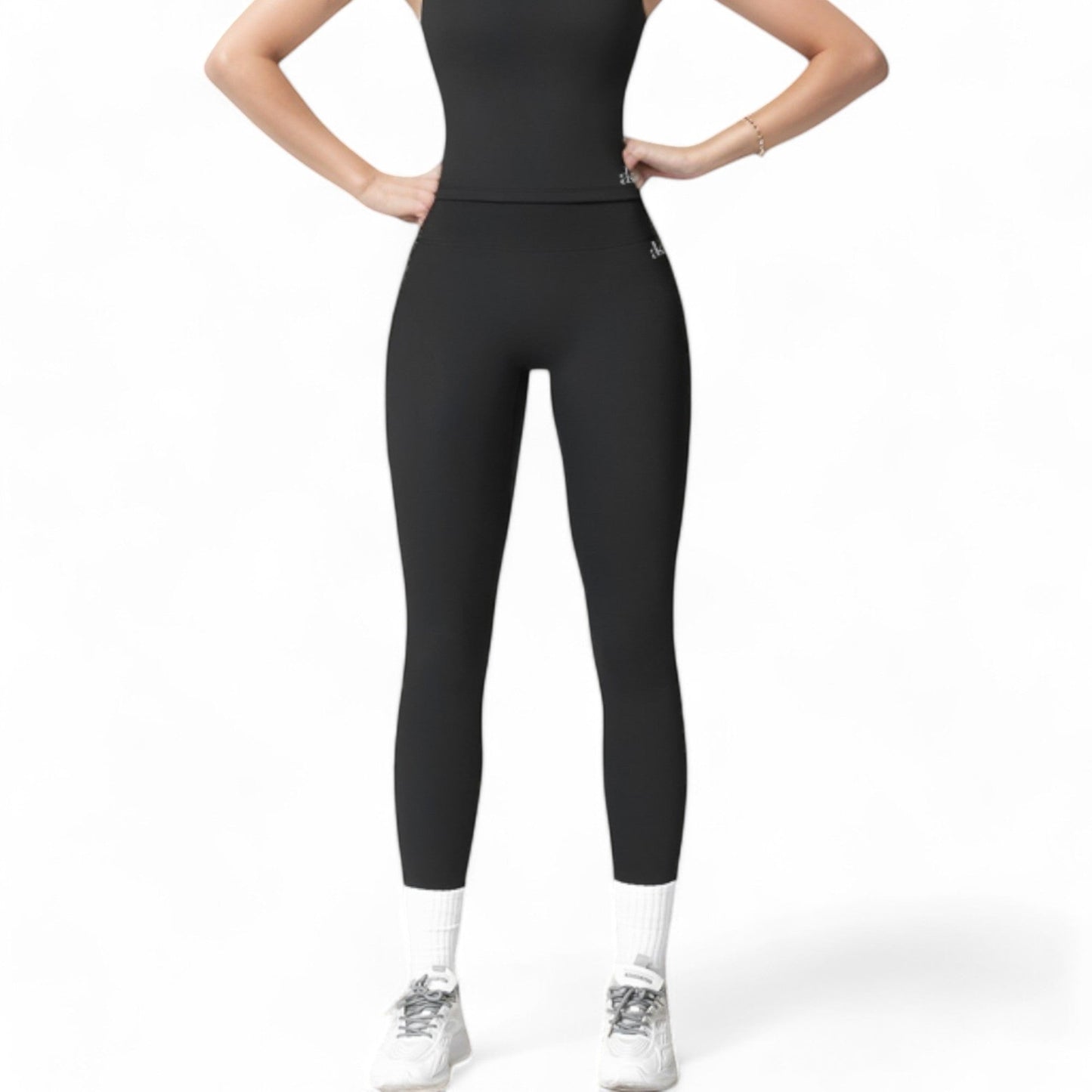 High Waist Seamless Active Leggings with Elastic Waistband and Comfortable Stretch Fabric