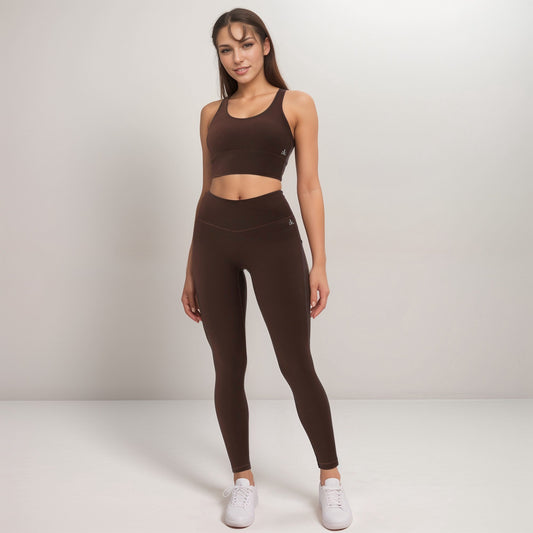 Women's Strappy Back Sports Bra with High Support
