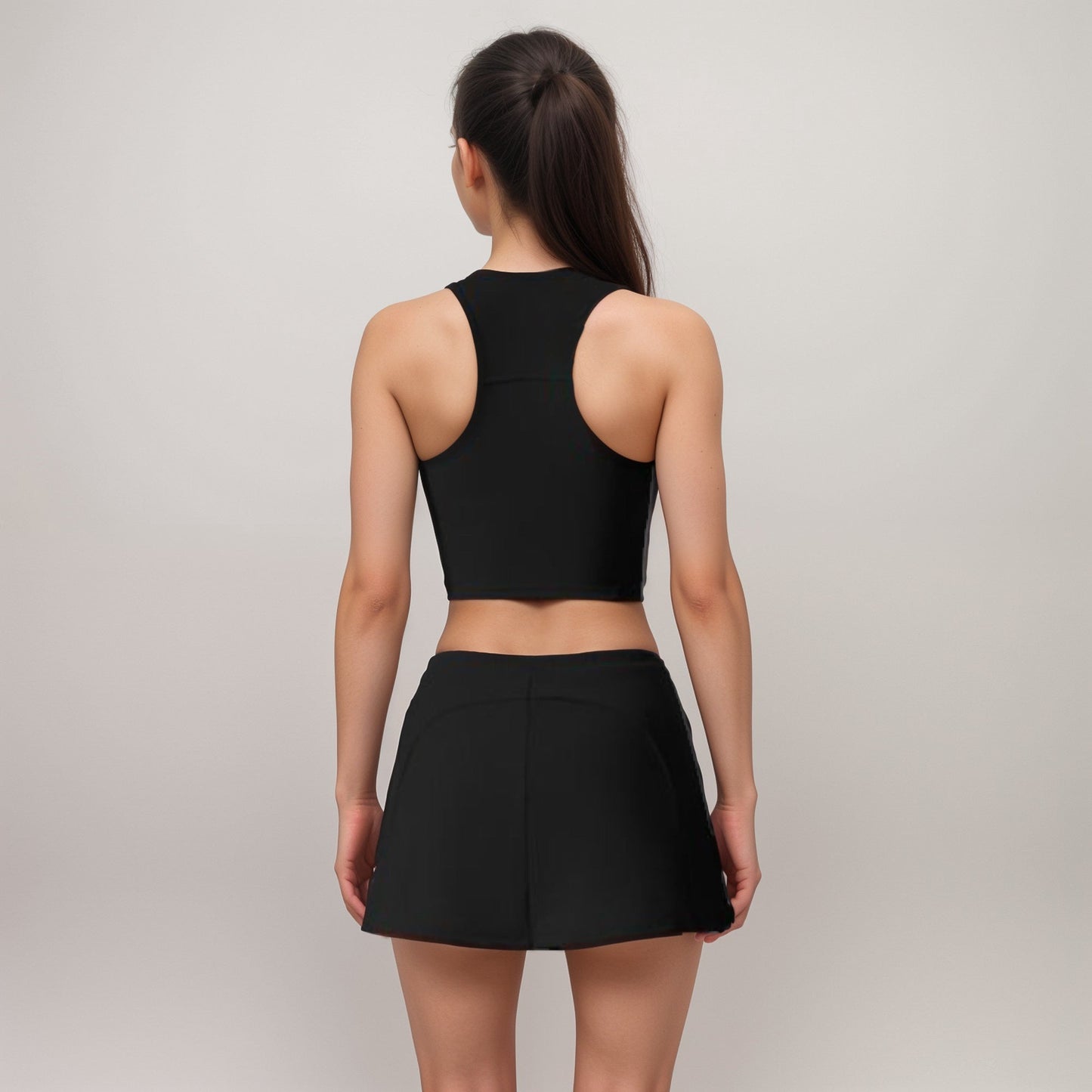 Active Women's Athletic Skort with Side Pocket and Built-In Shorts