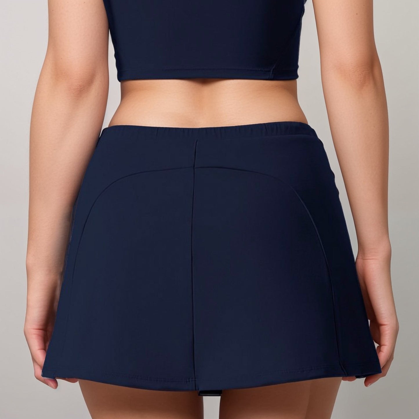 Active Women's Athletic Skort with Side Pocket and Built-In Shorts