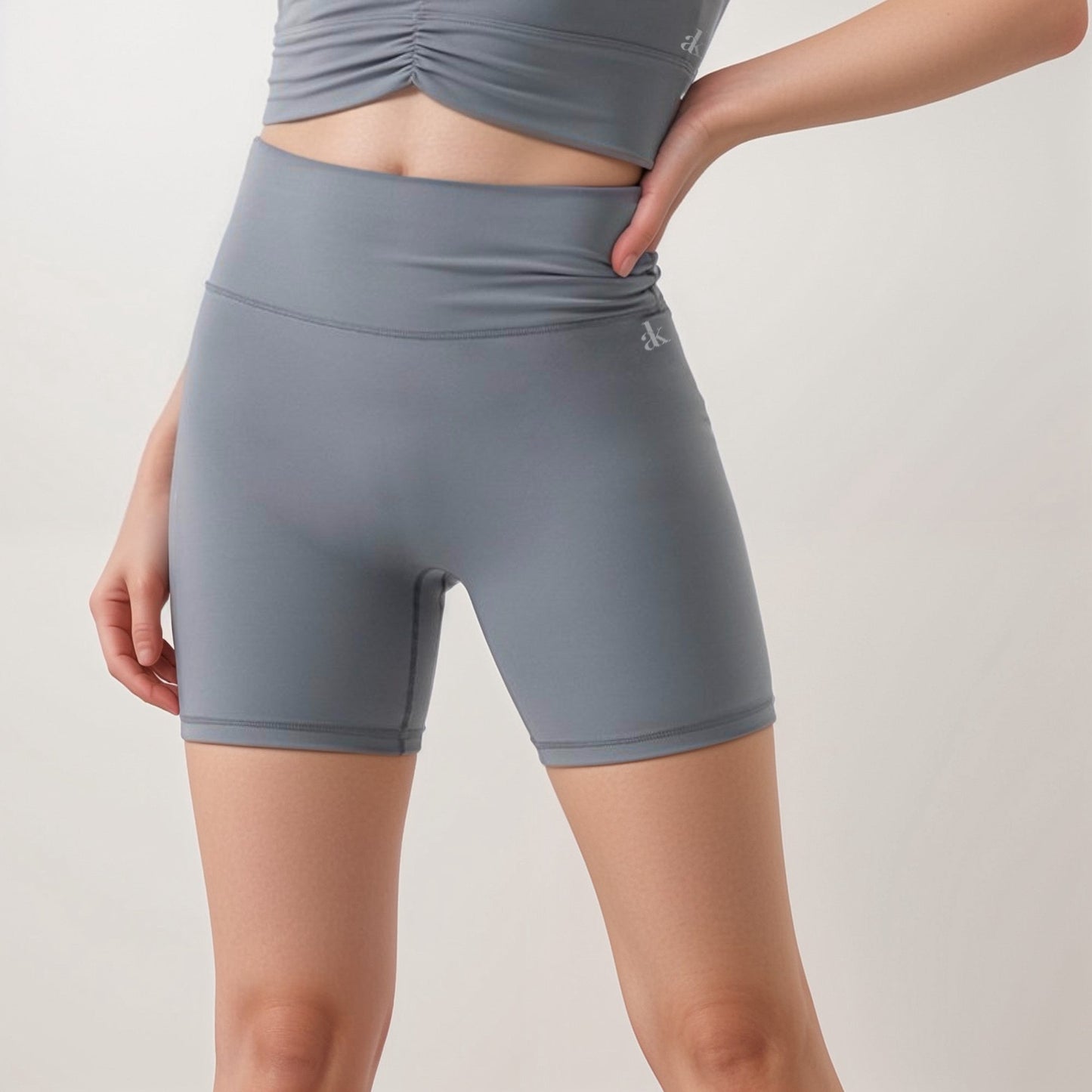 Active Women's High Waist Biker Shorts with Seamless Design