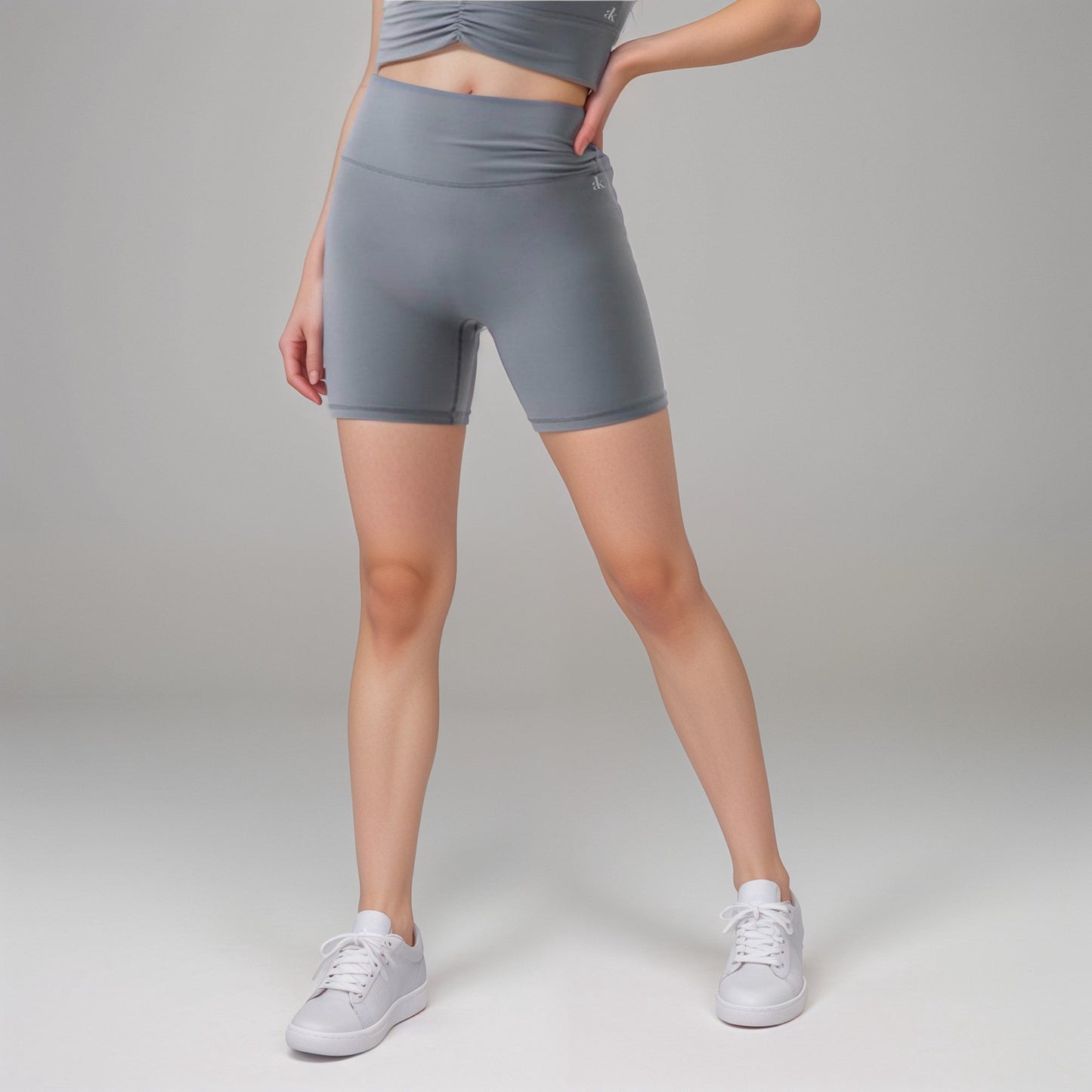 Active Women's High Waist Biker Shorts with Seamless Design