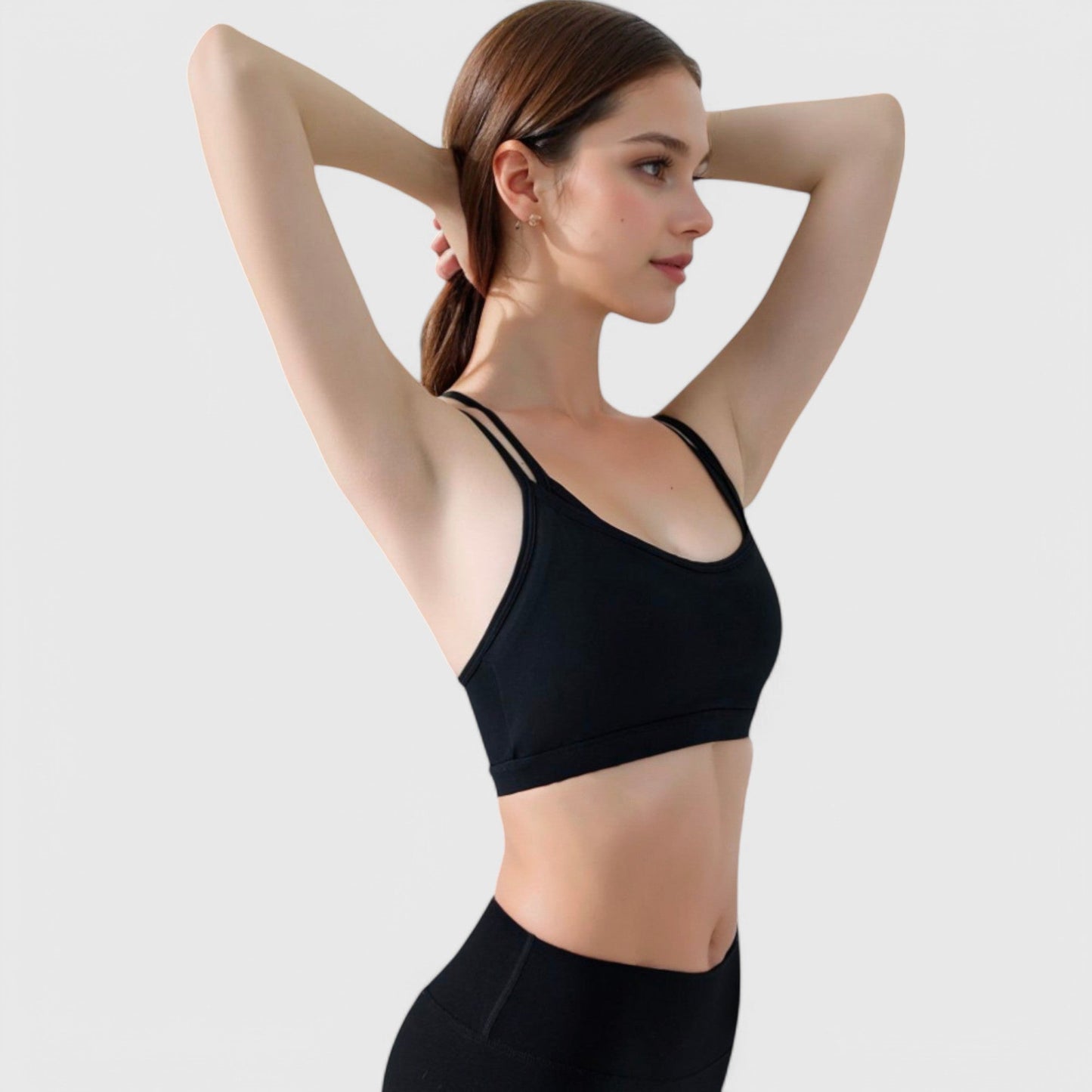 Active Women's Double Strap Scoop Neck Sports Bra