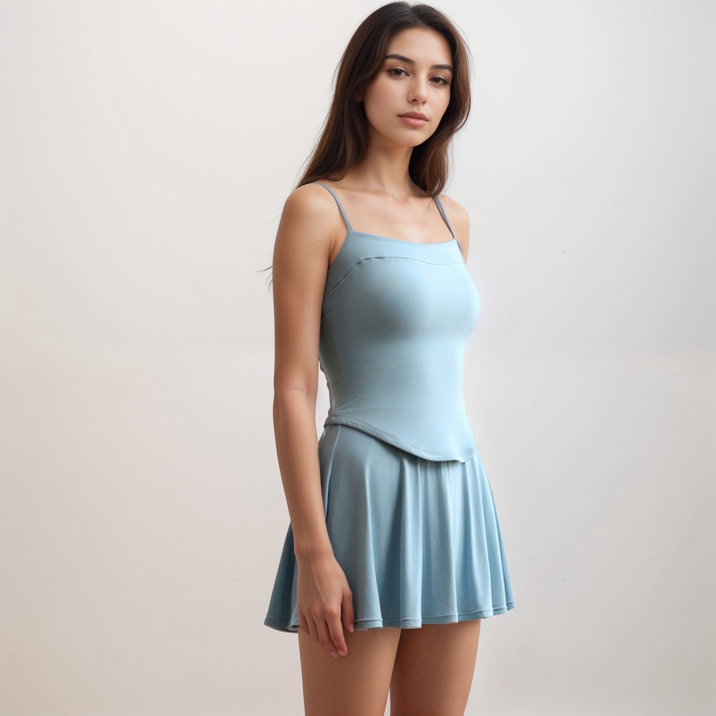 Active Women's Flowy Active Skirt with Smooth High Waistband and Lightweight Stretch Fabric