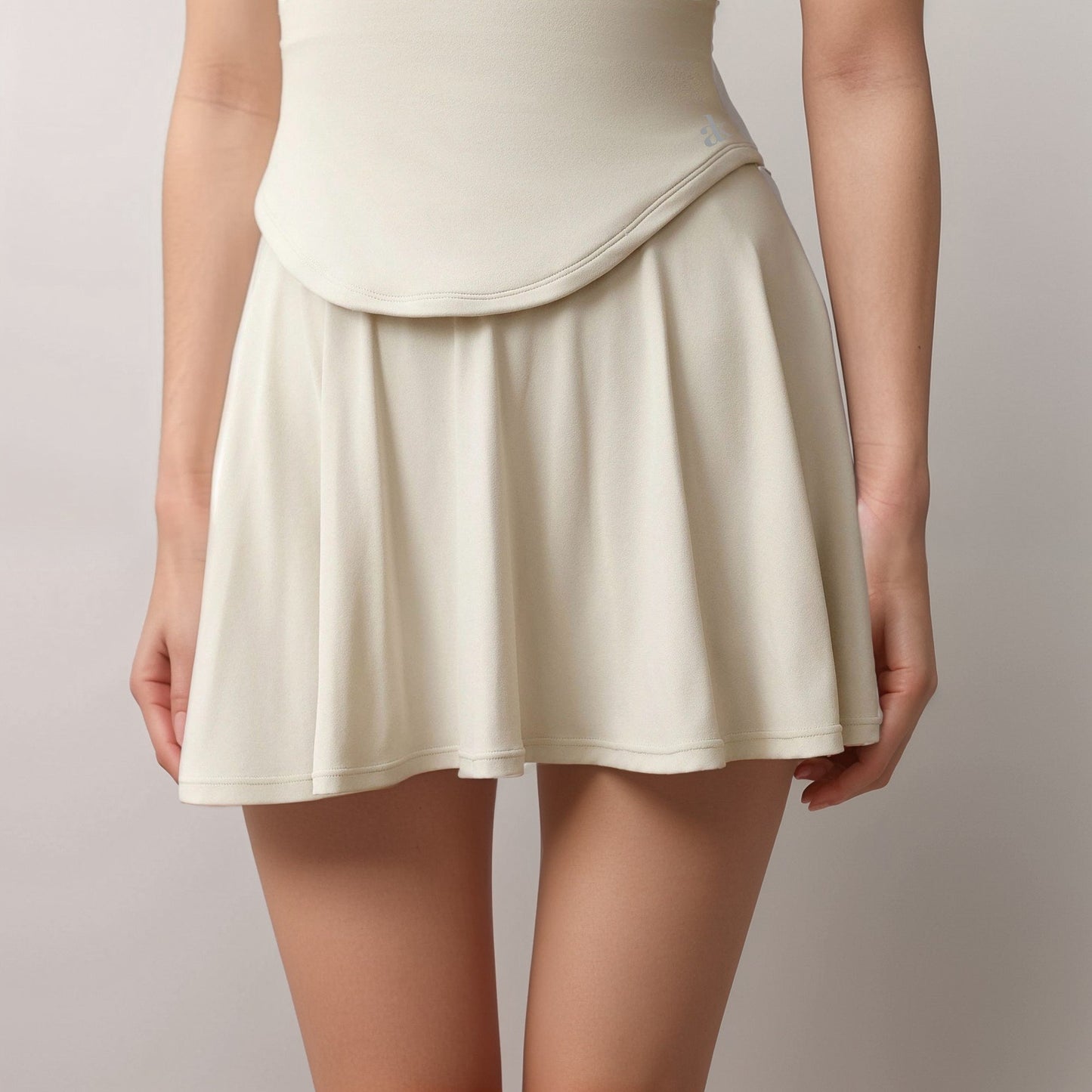 Active Women's Flowy Active Skirt with Smooth High Waistband and Lightweight Stretch Fabric
