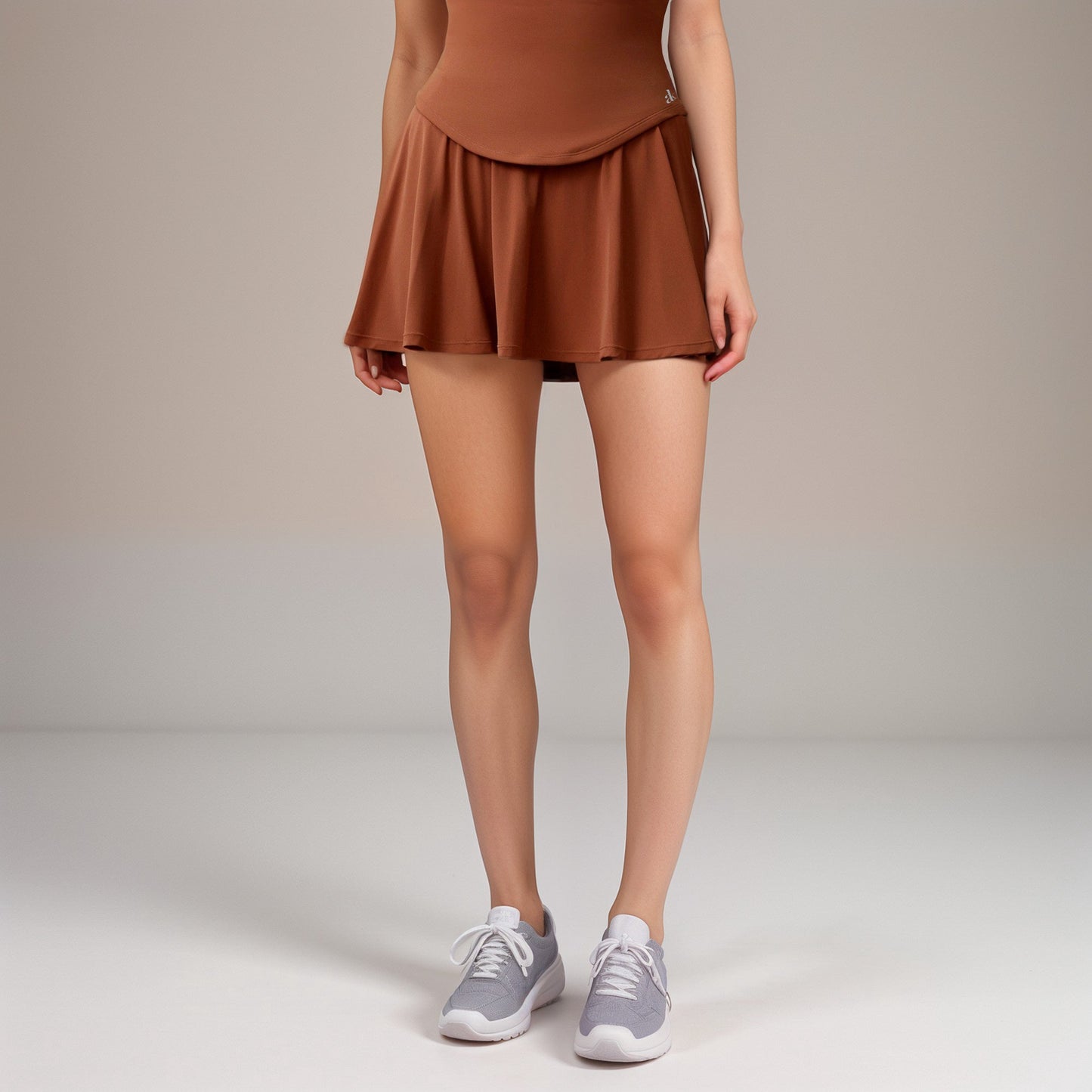 Active Women's Flowy Active Skirt with Smooth High Waistband and Lightweight Stretch Fabric