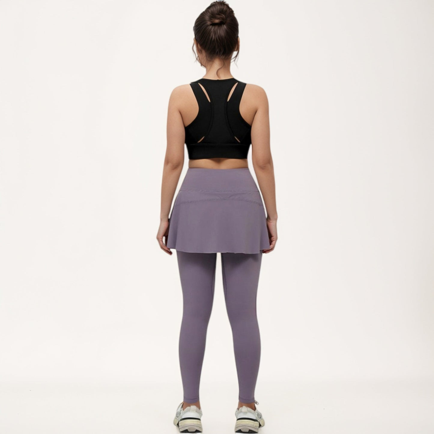 Front Zip Sports Crop Top with Scoop Neck and Wide Straps for Support