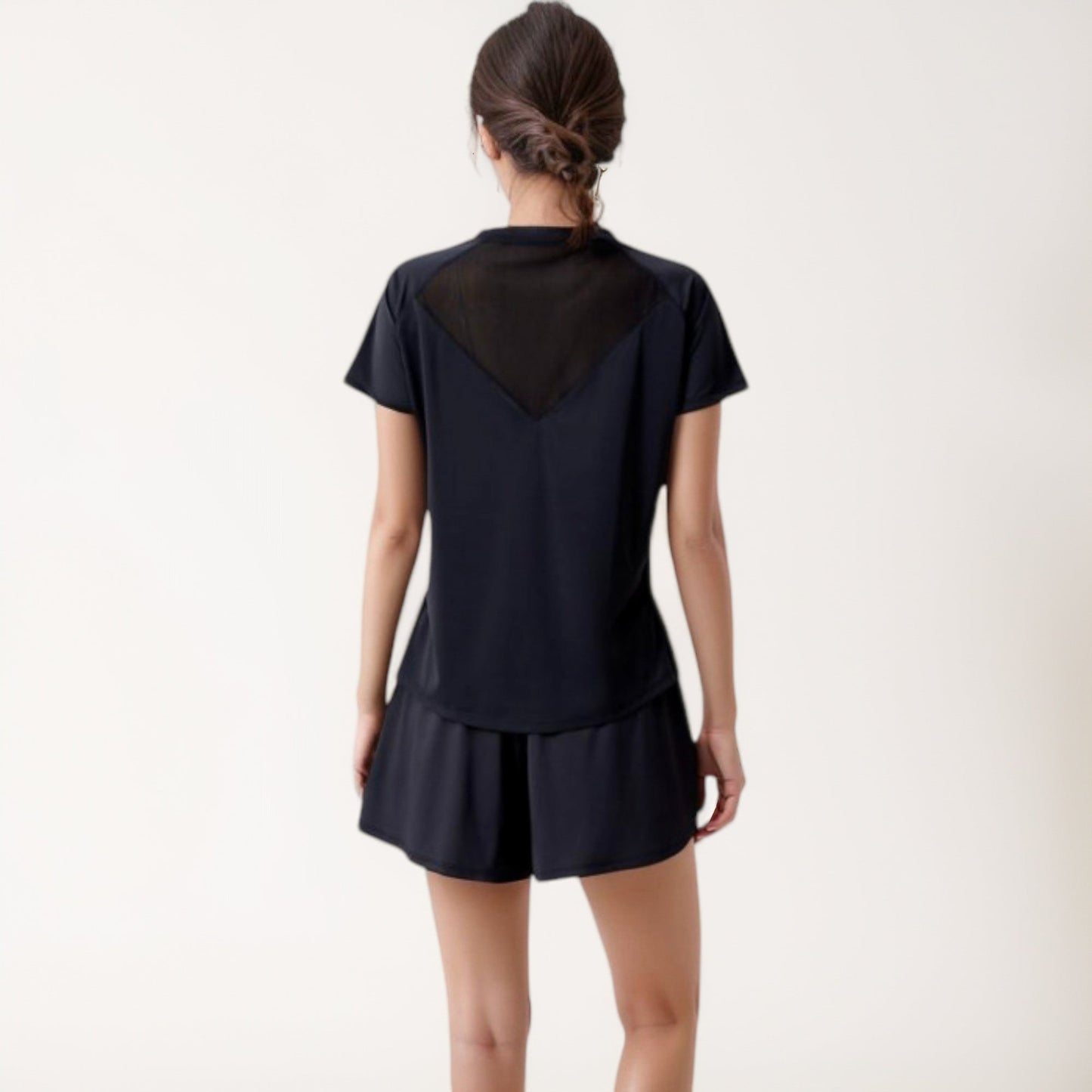 High Waist Athletic Skort with Inner Shorts and Adjustable Drawstring Waistband