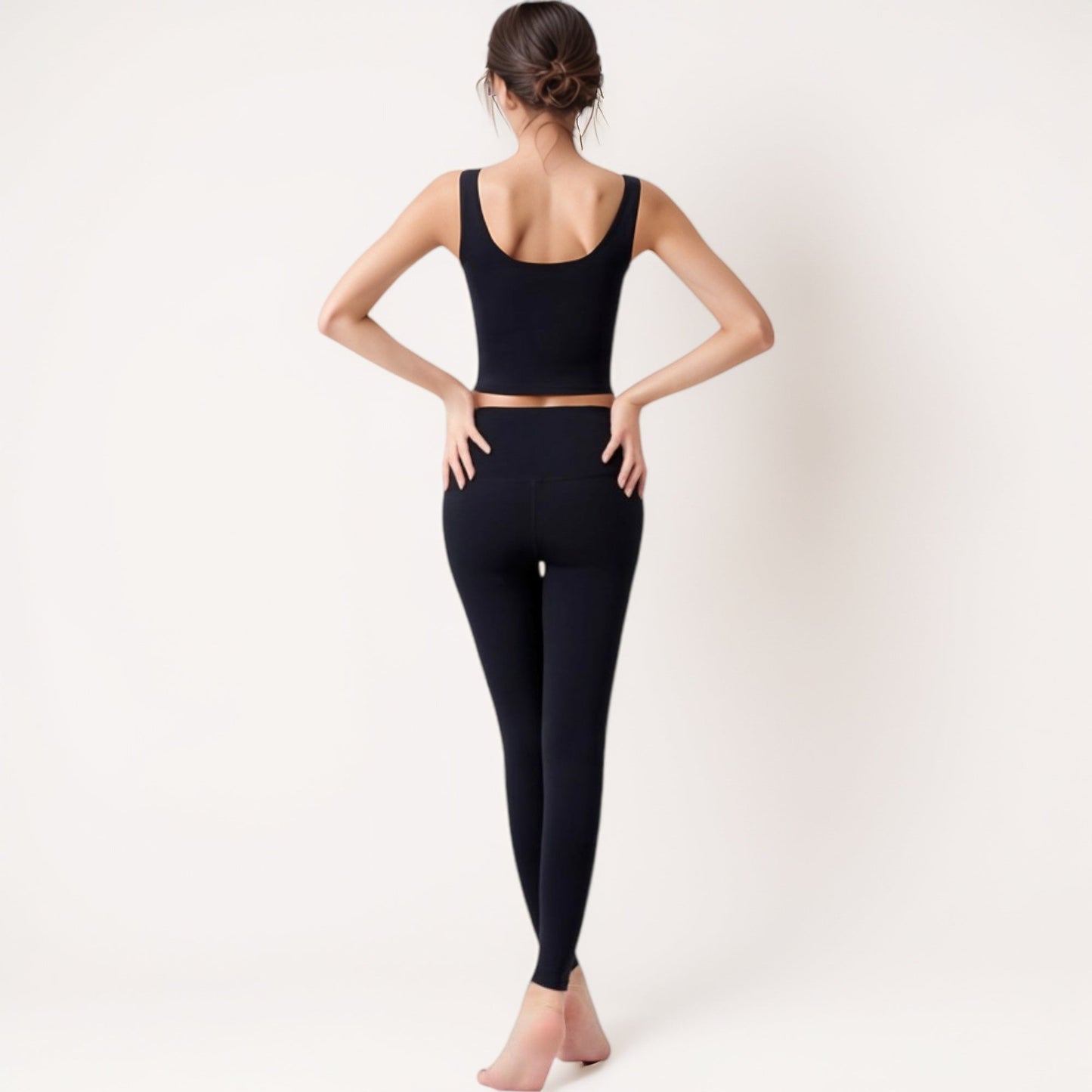 Seamless Full-Length Leggings with High Waistband for Streamlined Comfort and Everyday Stretch Fit