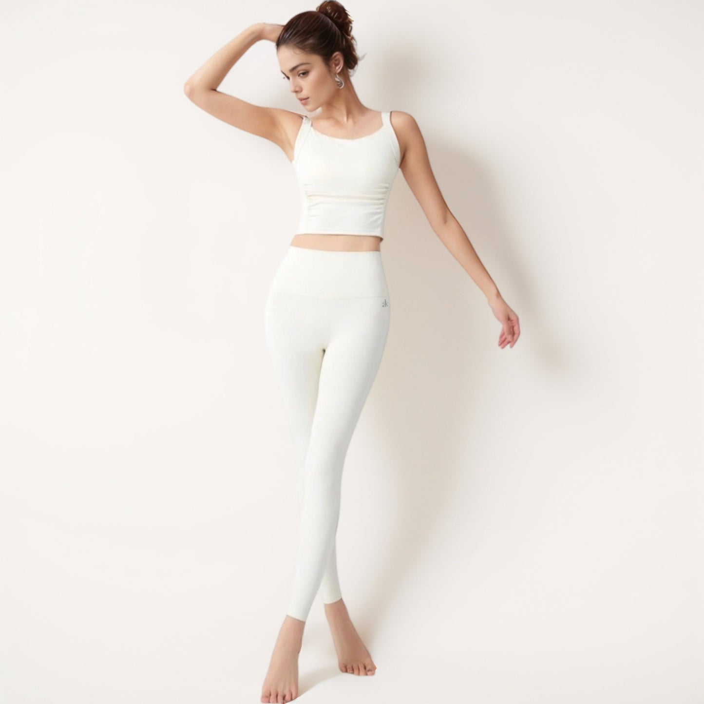 Seamless Full-Length Leggings with High Waistband for Streamlined Comfort and Everyday Stretch Fit