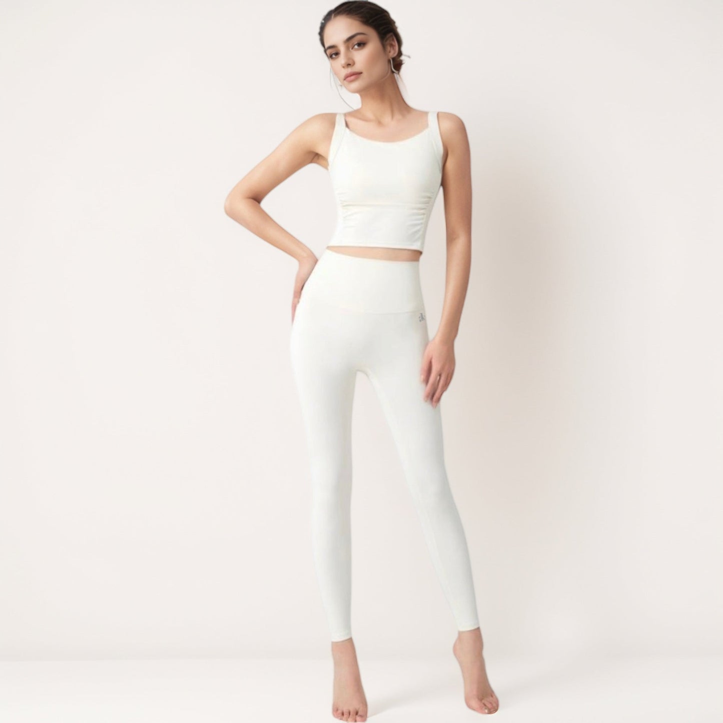 Seamless Full-Length Leggings with High Waistband for Streamlined Comfort and Everyday Stretch Fit