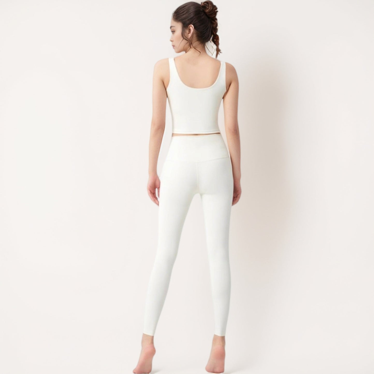 Seamless Full-Length Leggings with High Waistband for Streamlined Comfort and Everyday Stretch Fit