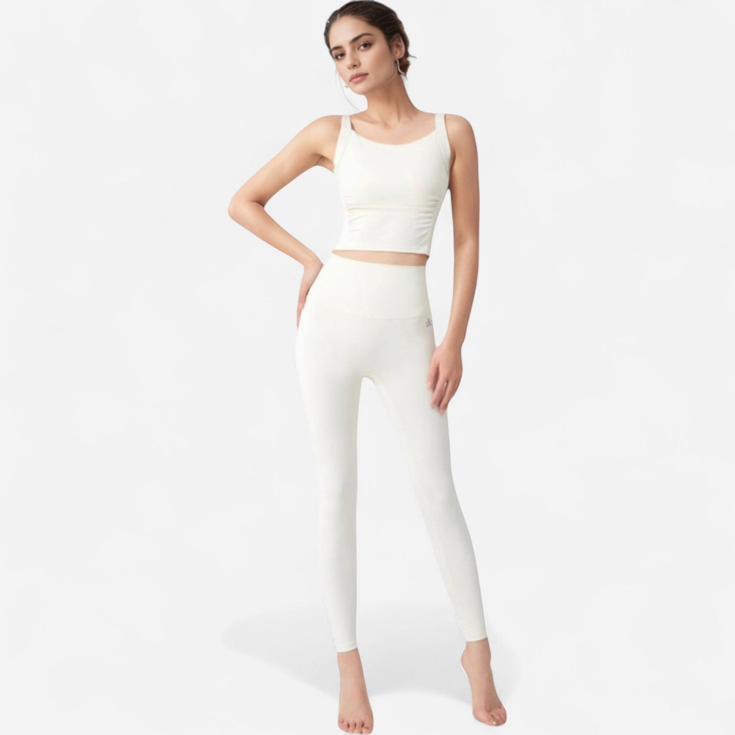 Seamless Full-Length Leggings with High Waistband for Streamlined Comfort and Everyday Stretch Fit