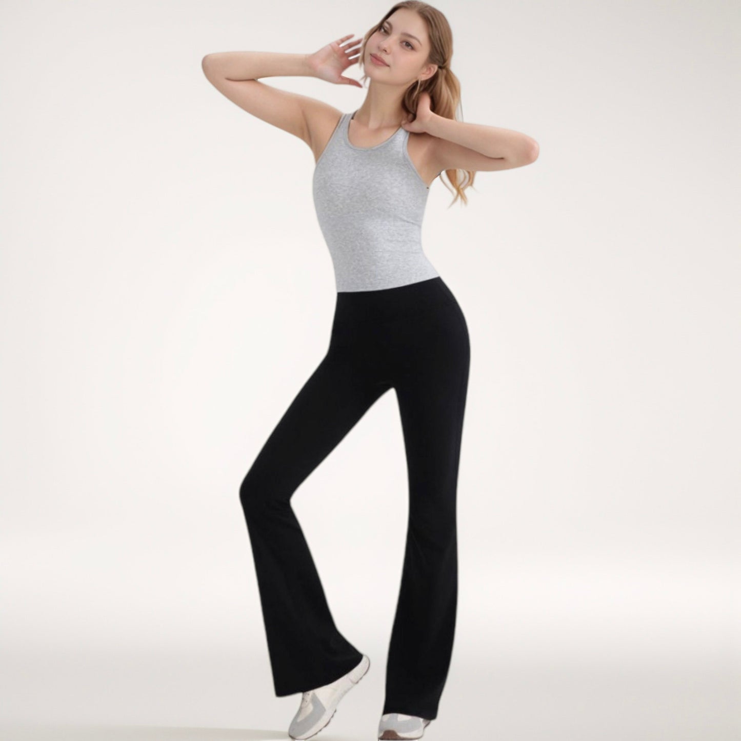 Women's Ribbed Black High Neck Crop Tank Top for Active and Casual Wear