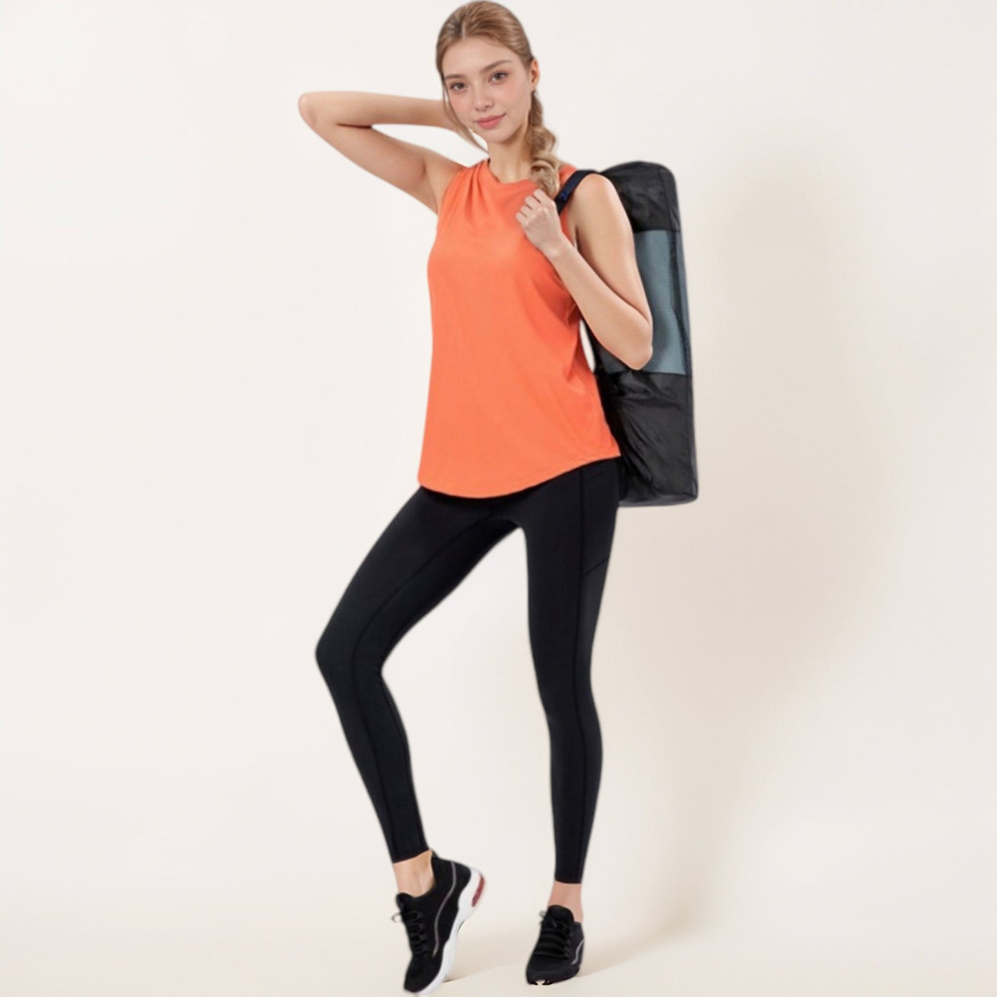 Women's Sleeveless Scoop Neck Workout Tank Top for Active and Casual Wear