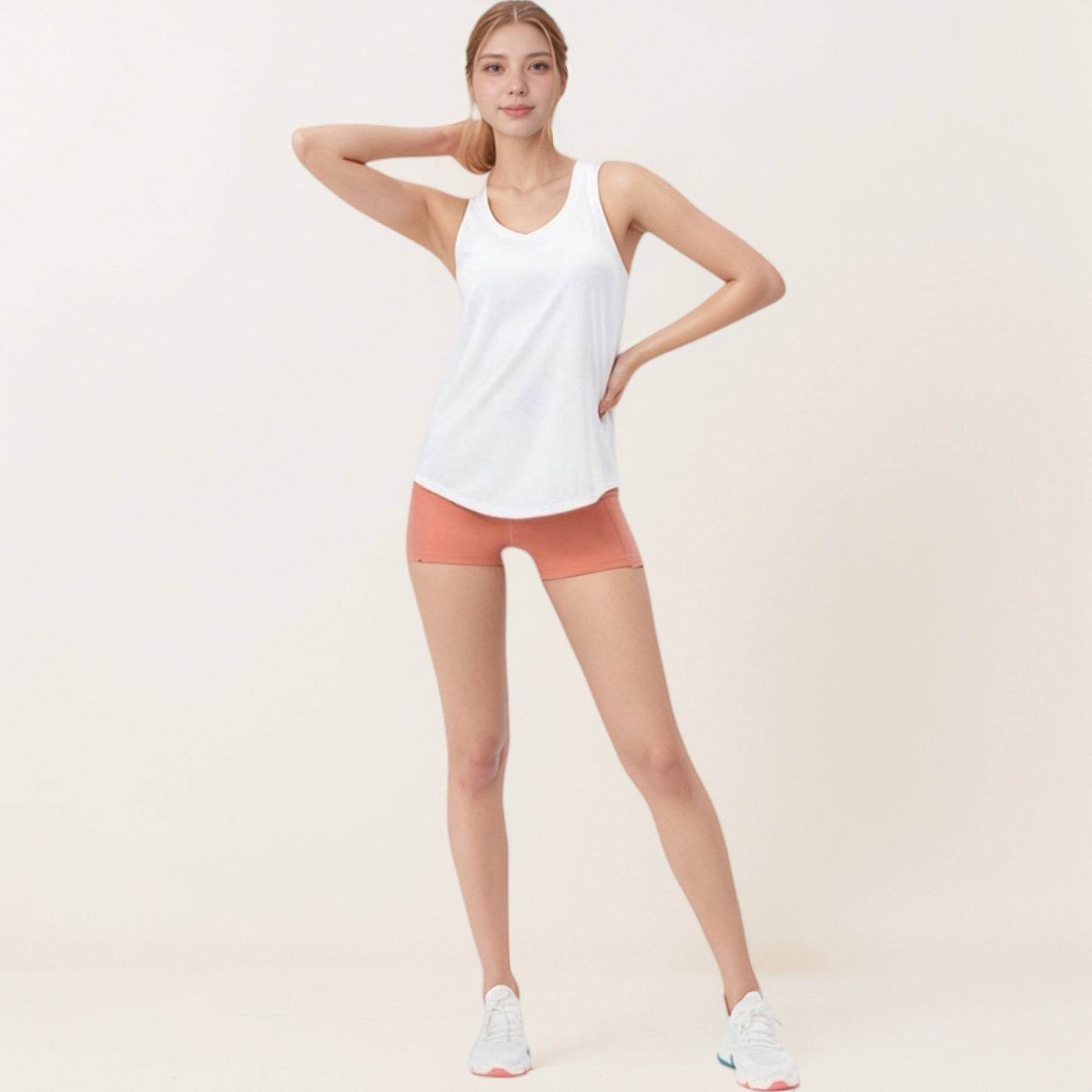 Women's Sleeveless Scoop Neck Workout Tank Top for Active and Casual Wear