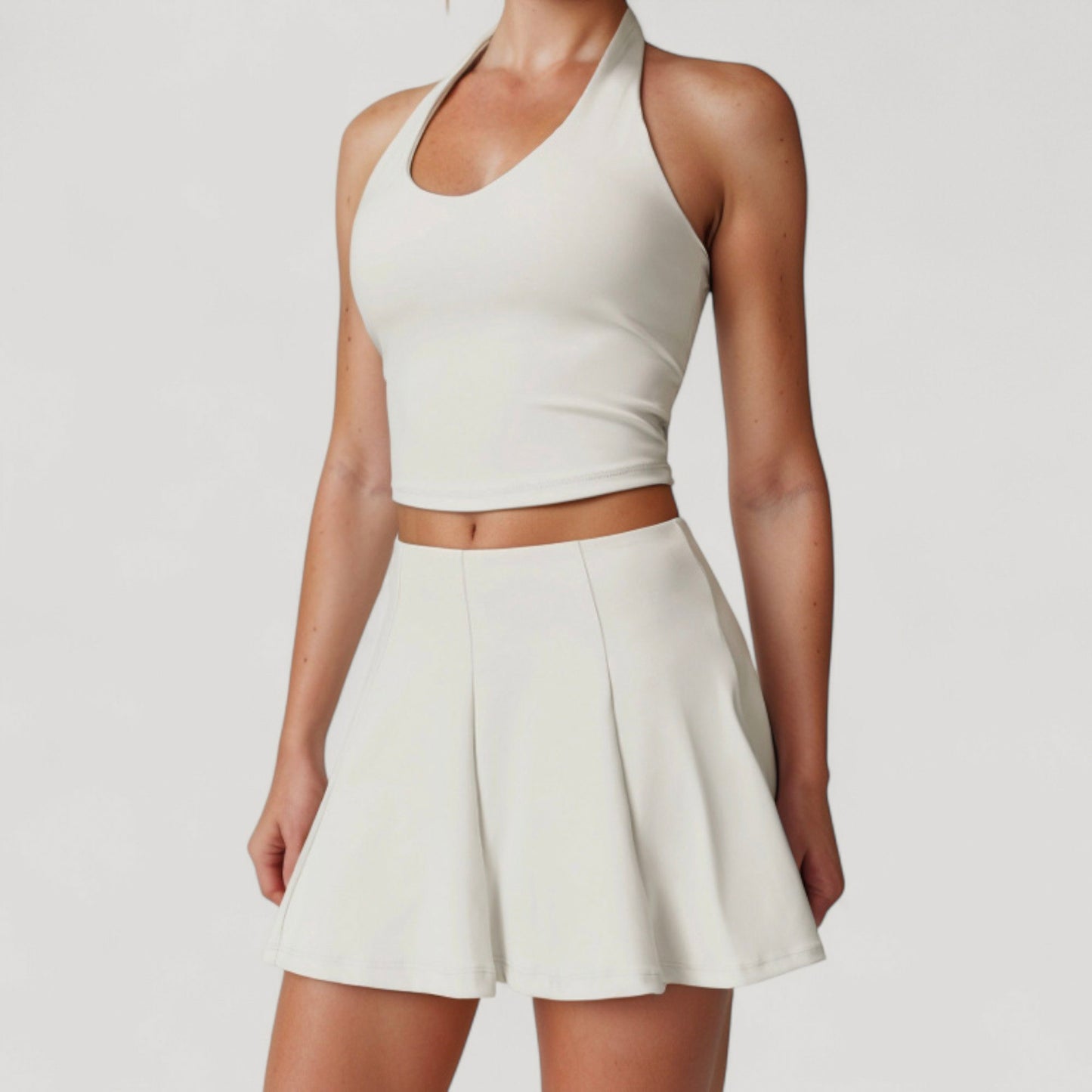 Active Skort with Inner Shorts and Side Pockets for Movement and Storage - Small, Blue
