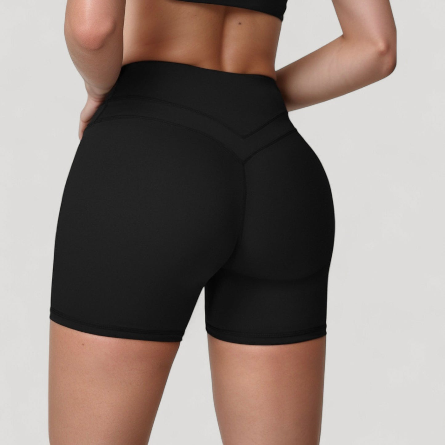 High Waist Seamless Biker Shorts with Wide Waistband and Stretch Fit for Active Comfort - Small, Fuchsia