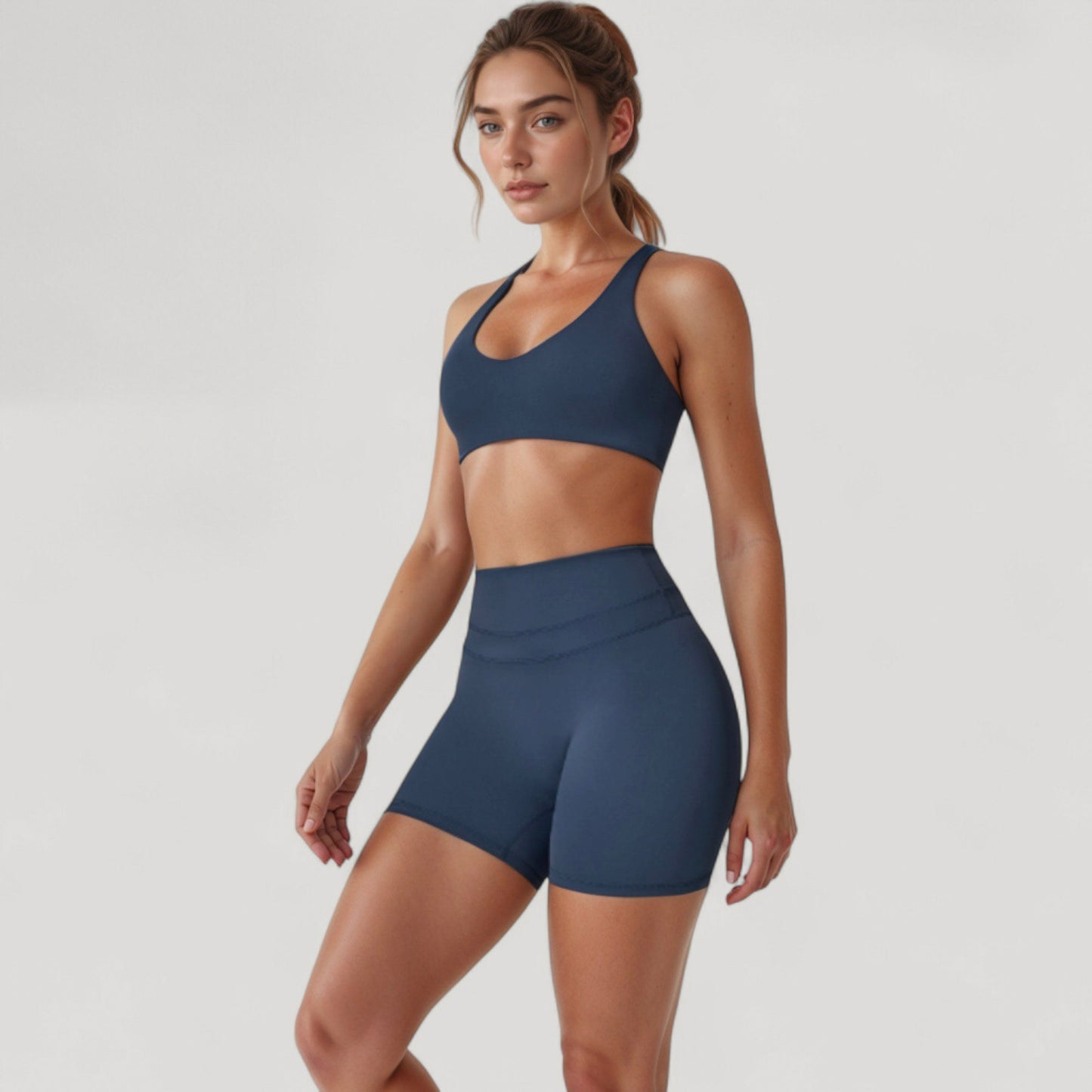 High Waist Seamless Biker Shorts with Wide Waistband and Stretch Fit for Active Comfort - Small, Fuchsia