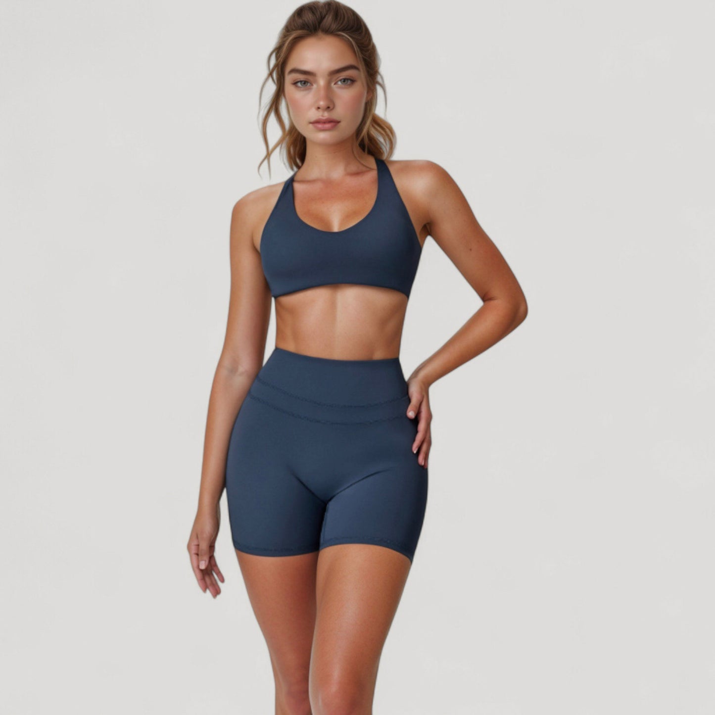 High Waist Seamless Biker Shorts with Wide Waistband and Stretch Fit for Active Comfort - Small, Fuchsia