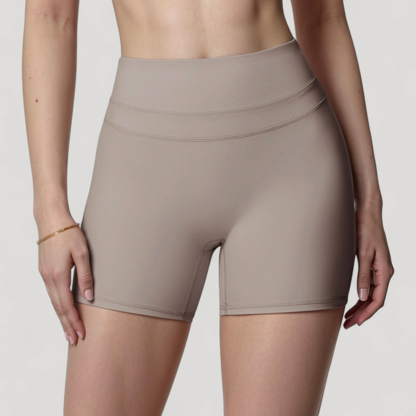 High Waist Seamless Biker Shorts with Wide Waistband and Stretch Fit for Active Comfort - Small, Fuchsia