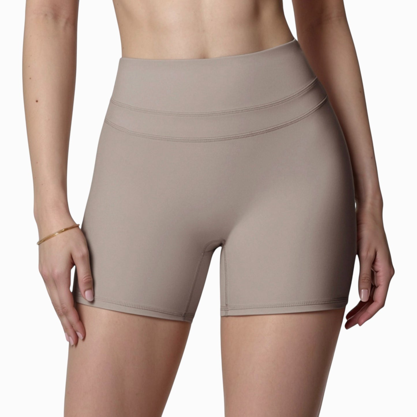 High Waist Seamless Biker Shorts with Wide Waistband and Stretch Fit for Active Comfort - Small, Fuchsia