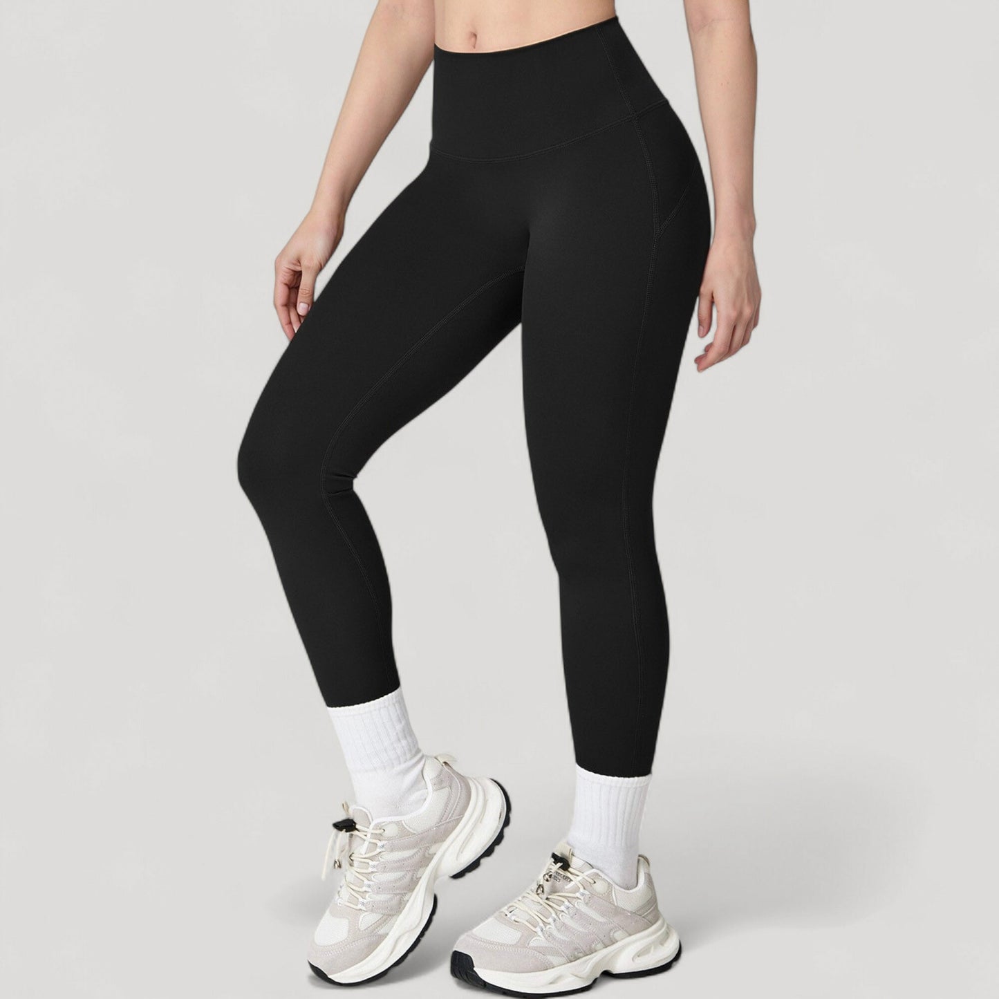 High Waist Full Length Leggings with Seamless Design and Stretch Fit for Everyday Movement