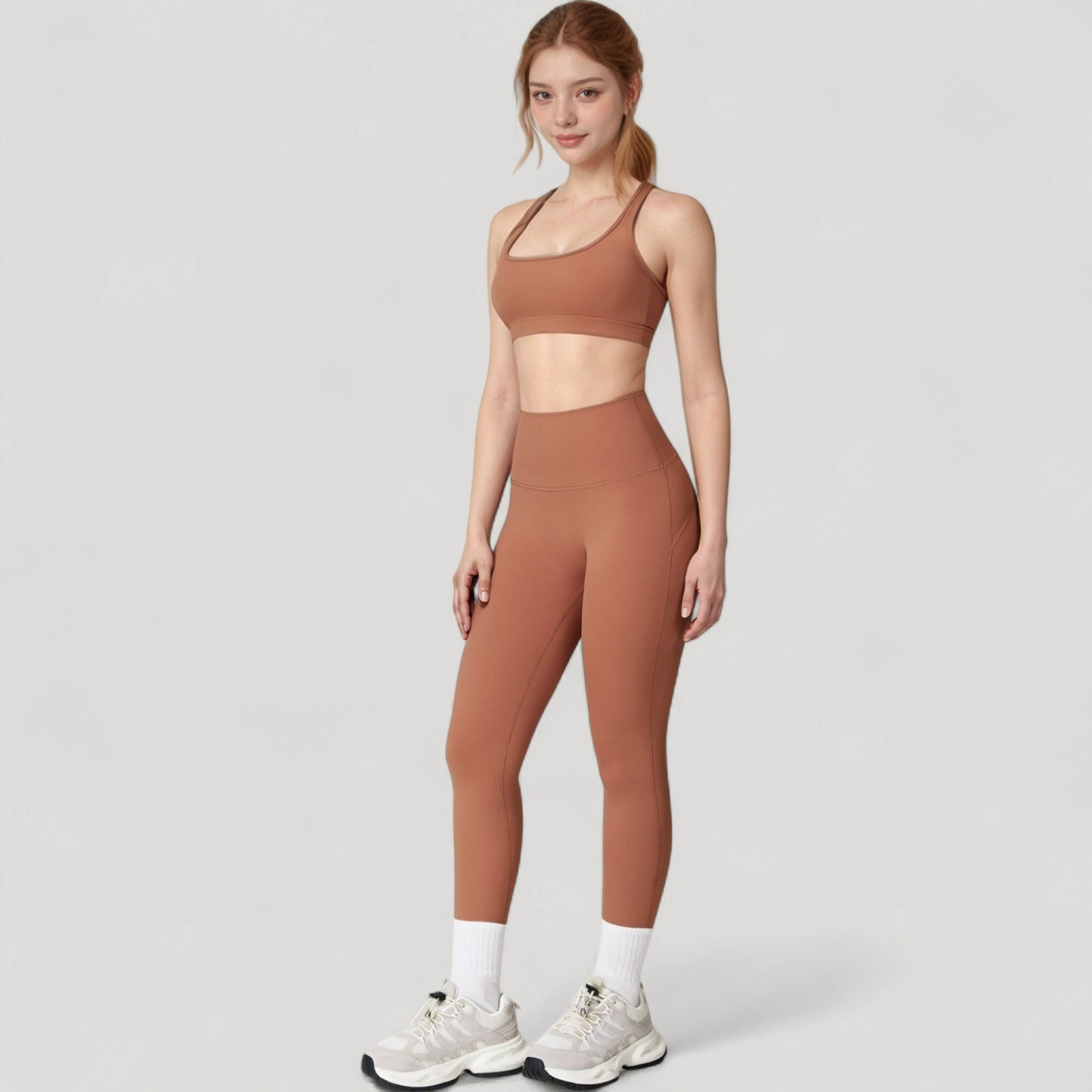 High Waist Full Length Leggings with Seamless Design and Stretch Fit for Everyday Movement