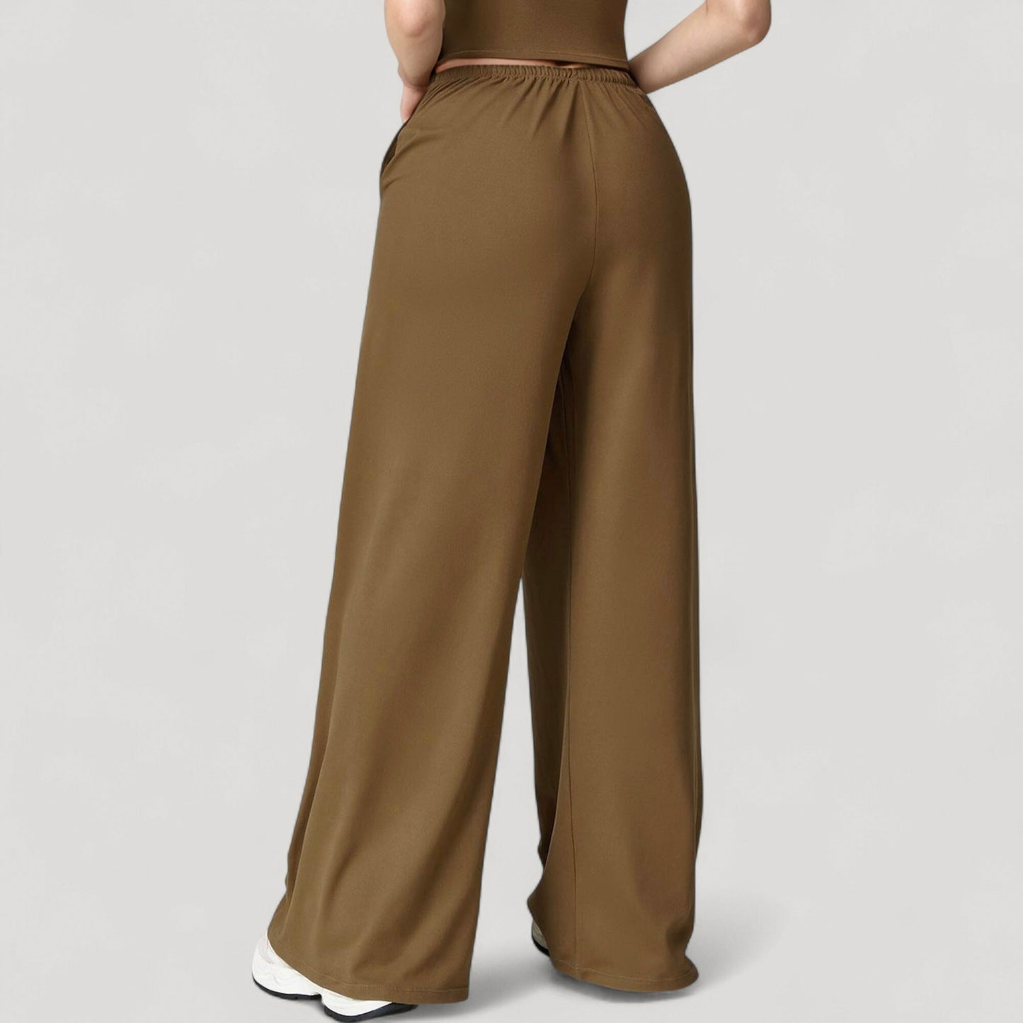 Wide Leg Lounge Pants with Drawstring Waist and Relaxed Fit for All-Day Comfort