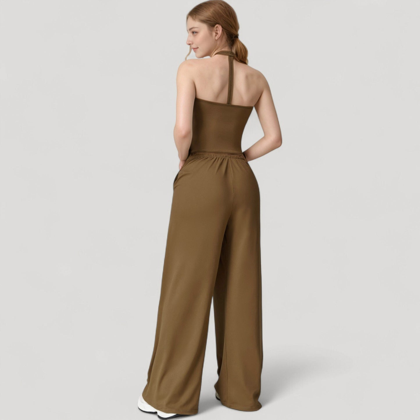 Wide Leg Lounge Pants with Drawstring Waist and Relaxed Fit for All-Day Comfort