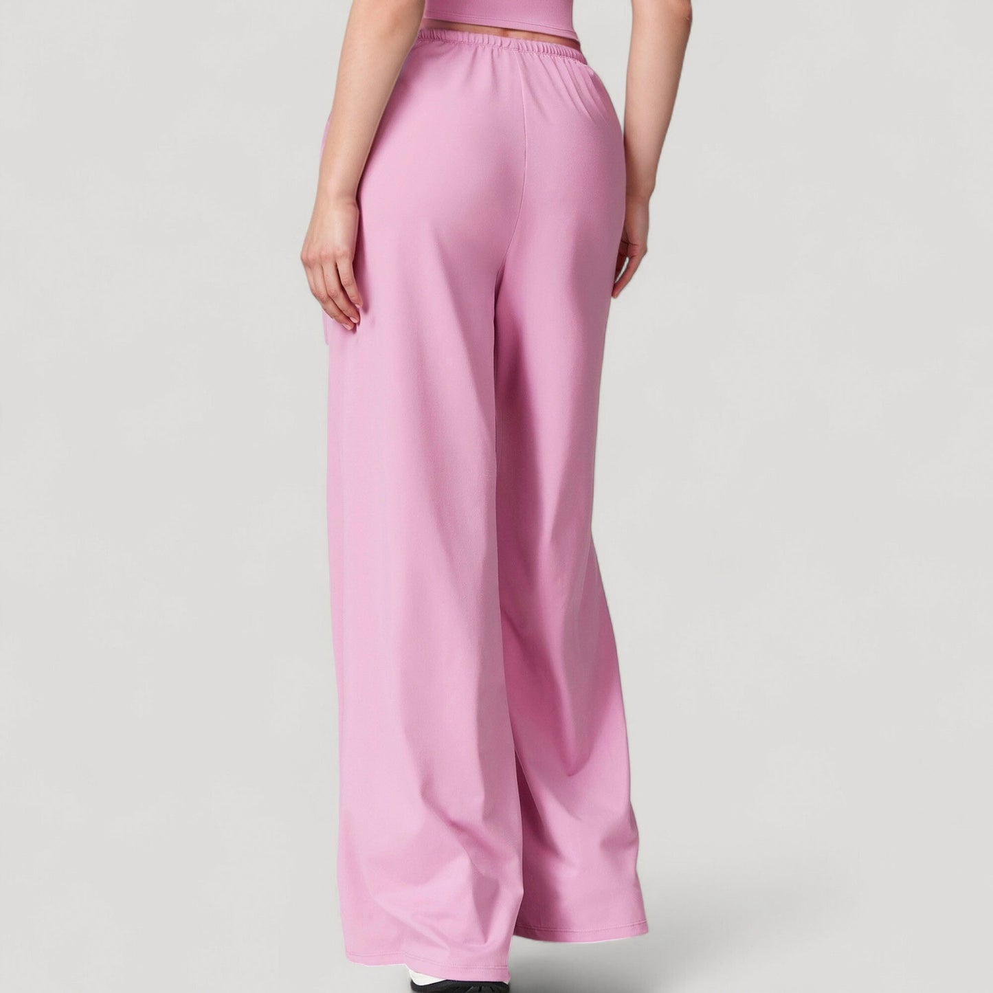 Wide Leg Lounge Pants with Drawstring Waist and Relaxed Fit for All-Day Comfort