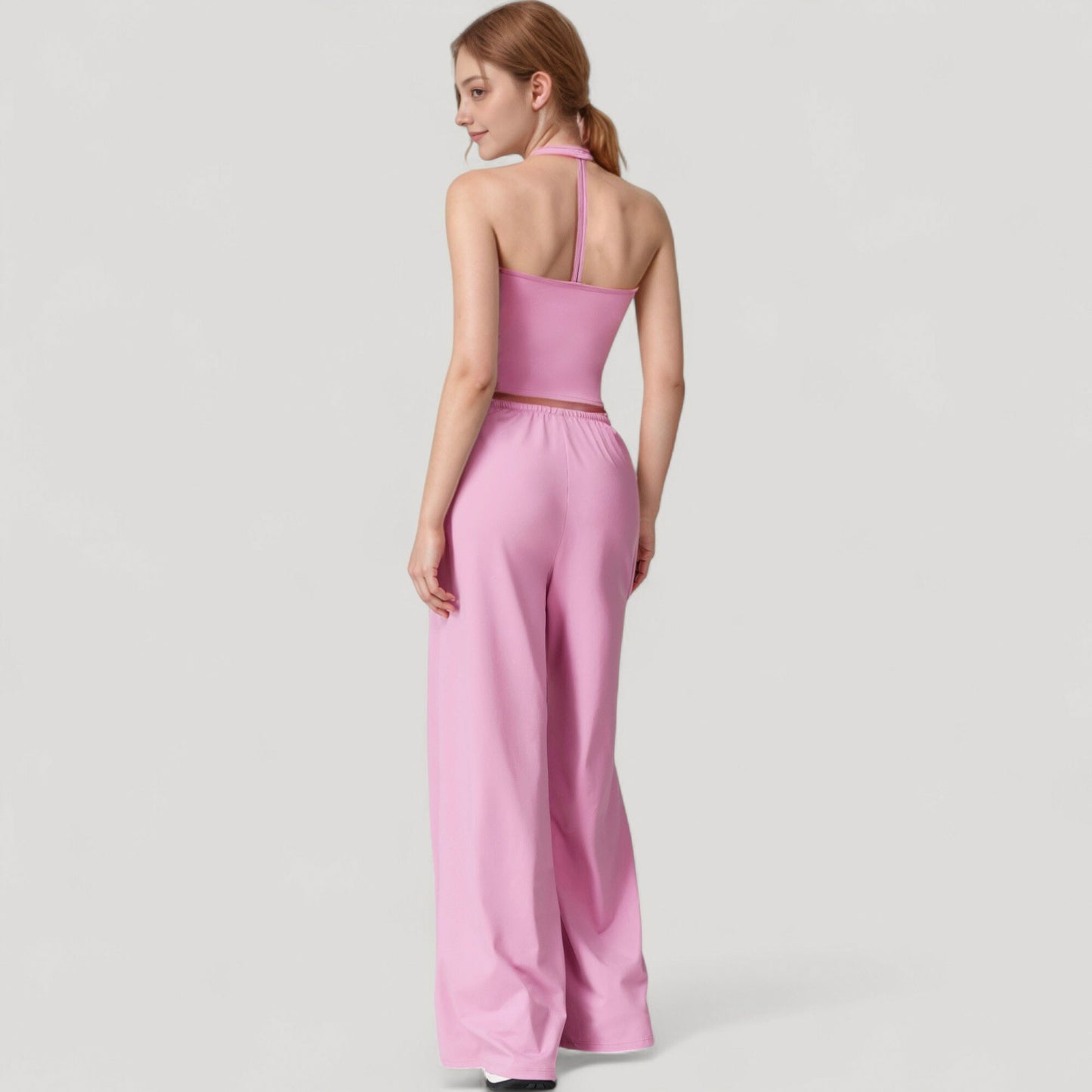 Wide Leg Lounge Pants with Drawstring Waist and Relaxed Fit for All-Day Comfort