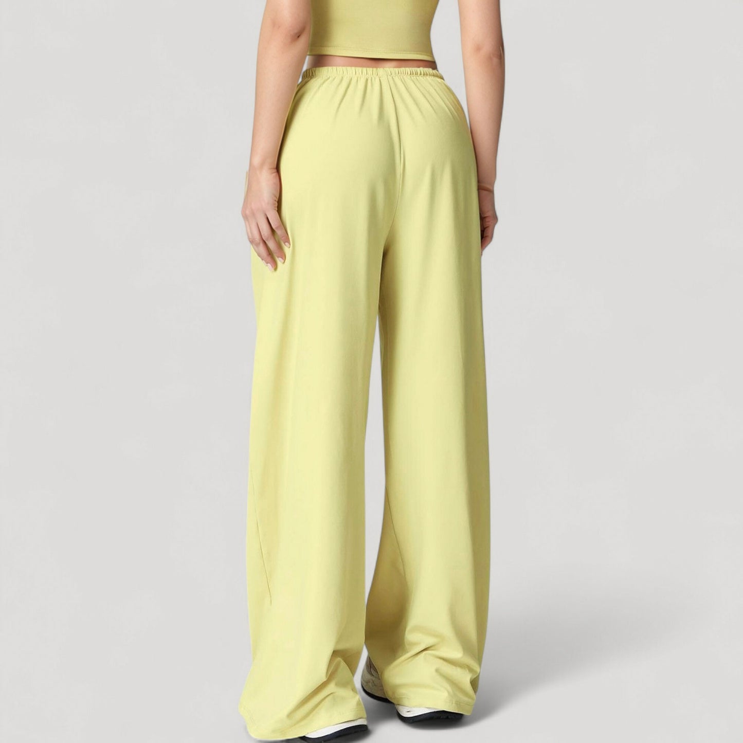 Wide Leg Lounge Pants with Drawstring Waist and Relaxed Fit for All-Day Comfort