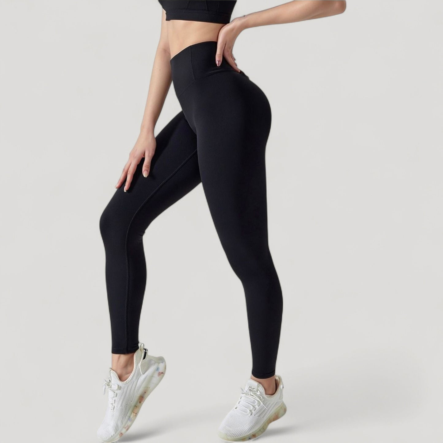 High Waist Compression Leggings with Seamless Fit and Sculpting Stretch Fabric