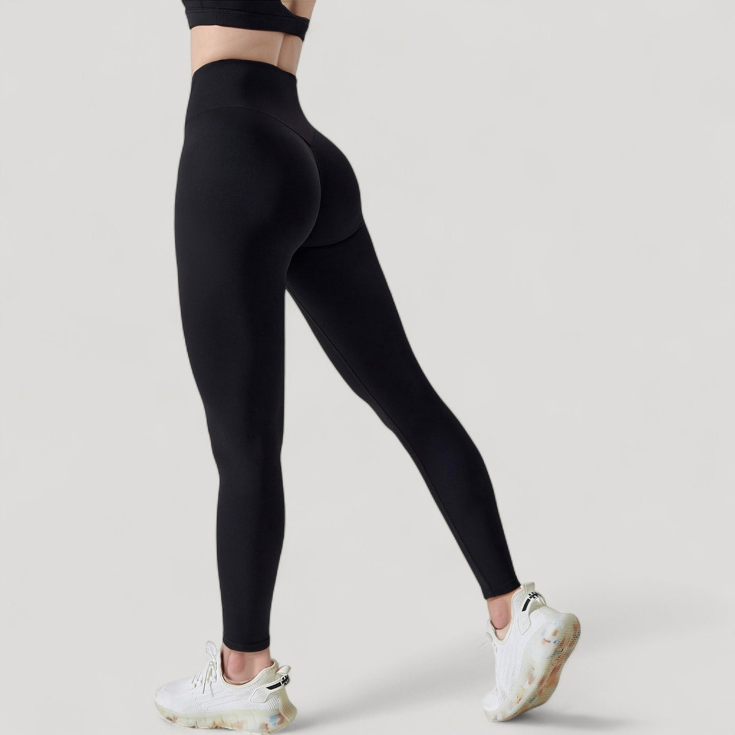 High Waist Compression Leggings with Seamless Fit and Sculpting Stretch Fabric
